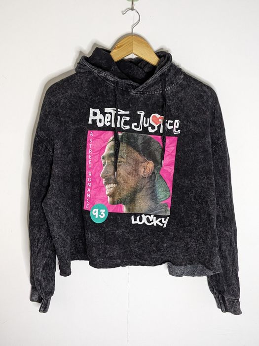 Tupac store cropped hoodie