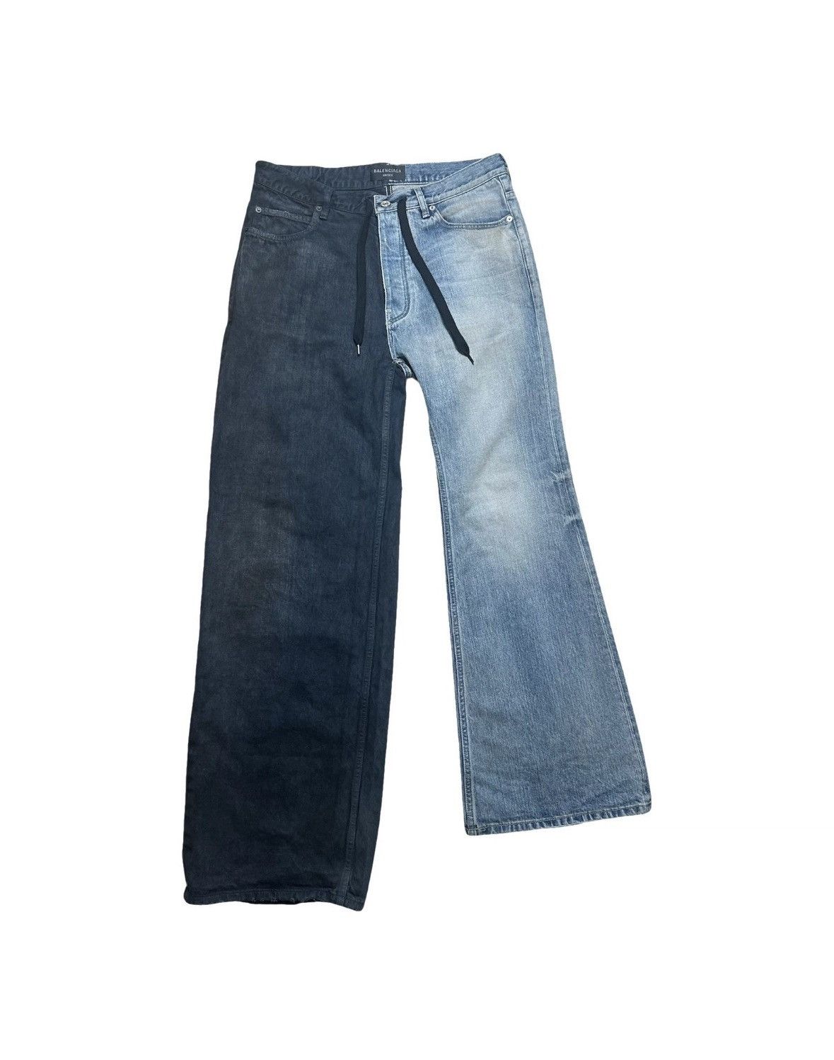 Balenciaga Balenciaga 50/50 hybrid denim flare/baggy S NEW Size US 33 - 1 Thumbnail