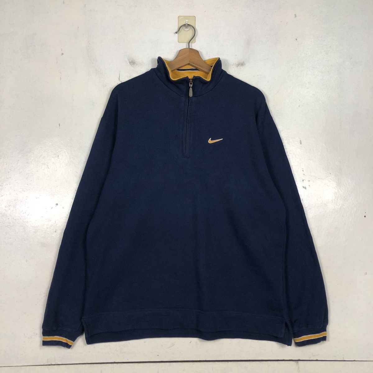 Nike 📌Half Zipper Collar Sweater Nike Small Swoosh Size US M / EU 48-50 / 2 - 3 Thumbnail