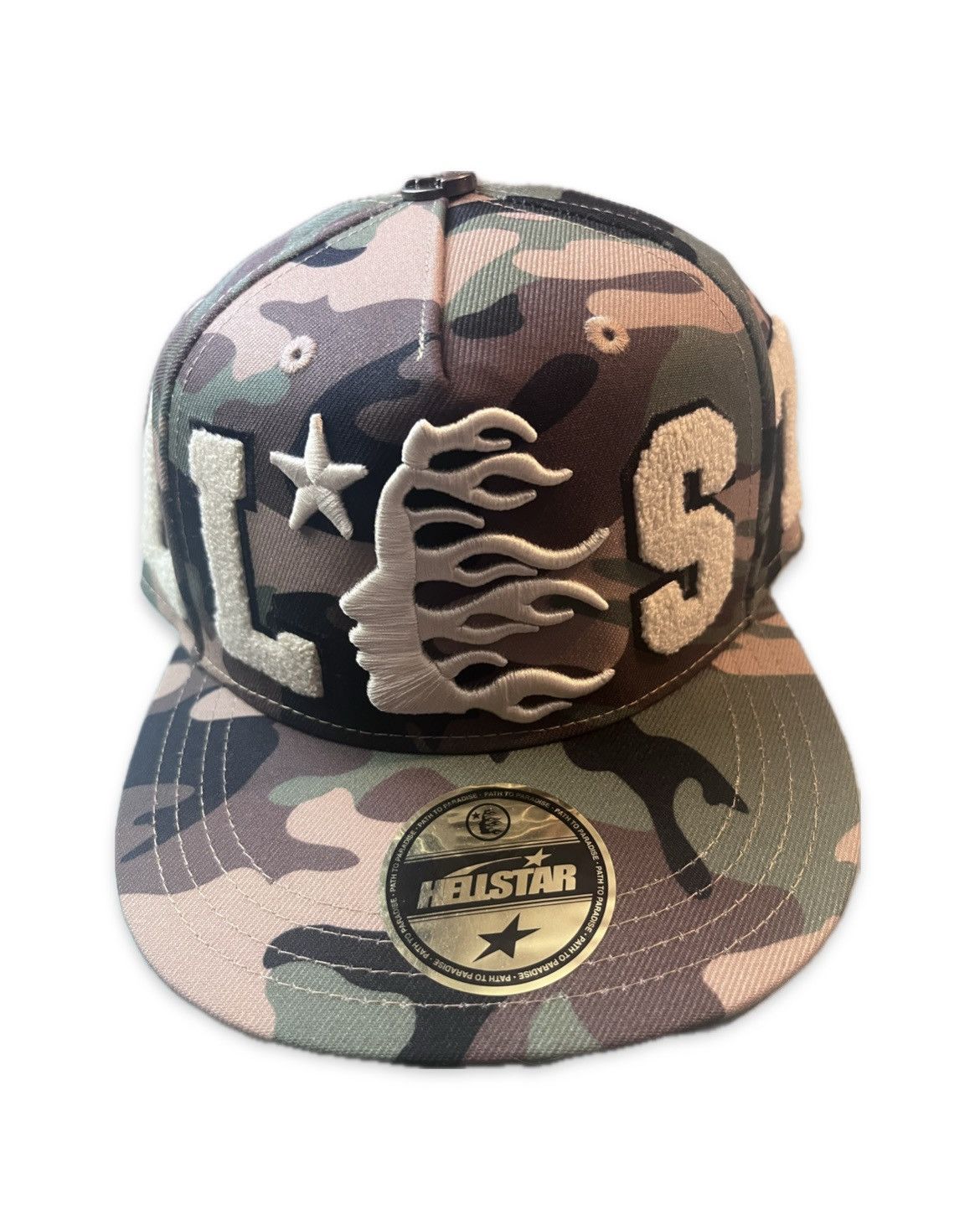 希少 海外限定 HELLSTAR OG CAMO SNAP BACK CAP Buy Hellstar OG Patch Fitted Hat 'Camo' - HSHE0959 CAMO | GOAT