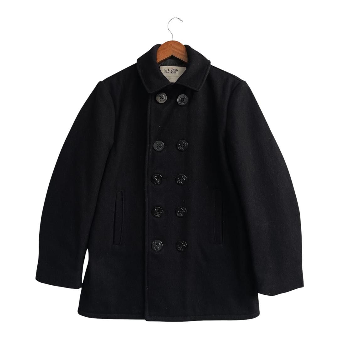 Schott Vintage Schoot Made In USA Peacoat Jacket Size US M / EU 48-50 / 2 - 5 Thumbnail