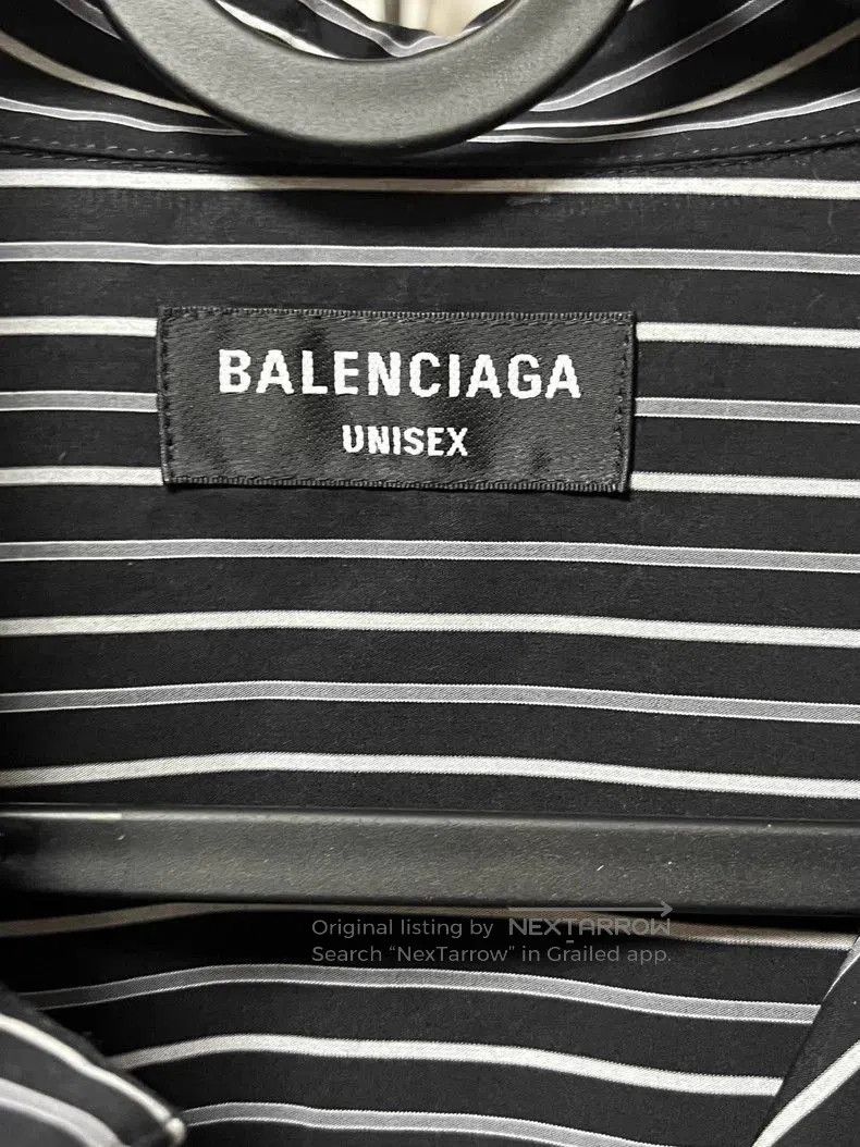 Balenciaga Balenciaga Black Stripe Layered Look Short Sleeve Shirt. Size US M / EU 48-50 / 2 - 4 Thumbnail