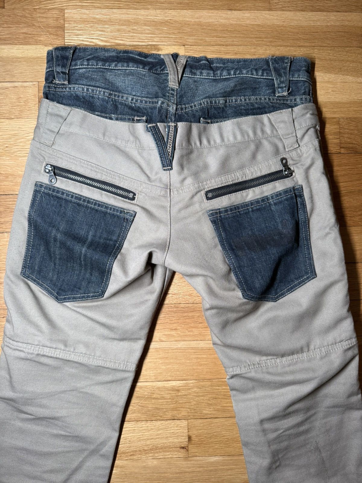 PPFM PPFM Double Waisted Tan Denim Pants Size US 31 - 7 Thumbnail