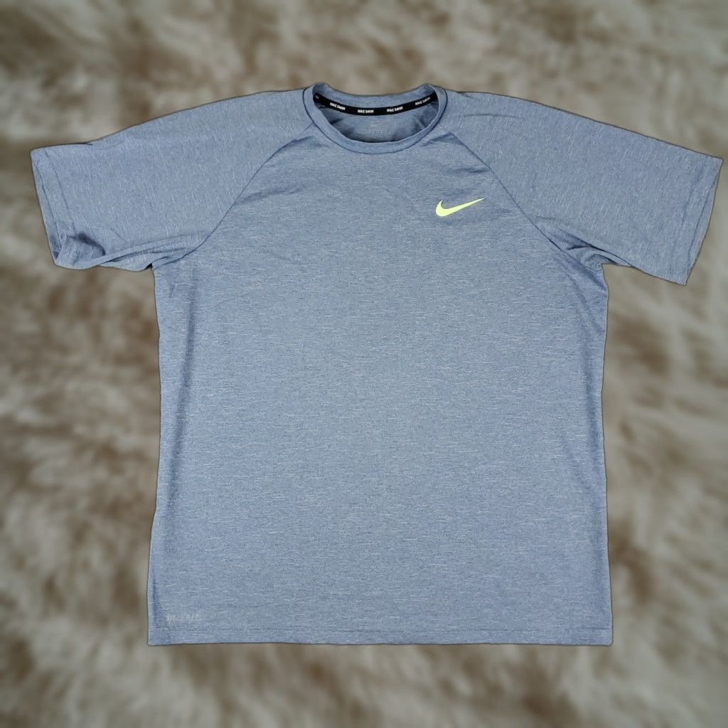 Nike Nike T Shirt Mens Large Blue Swoosh Training Active Short Sleeve Nike Dri-Fit Size US L / EU 52-54 / 3 - 1 Thumbnail