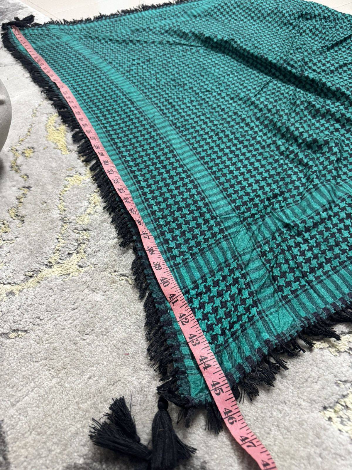 Katharine Hamnett London HAMNETT SQUARE SHIMAGH KEFFIYEH ARABIC SCARF Size ONE SIZE - 5 Thumbnail