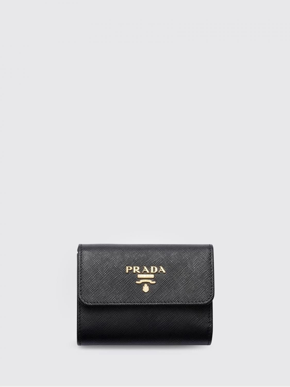 Prada Prada Wallet Woman Black Size ONE SIZE - 1 Preview