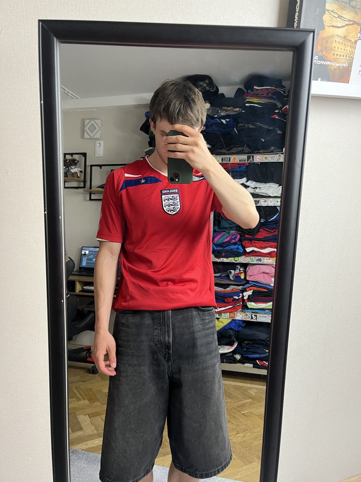 Umbro England 2008-2009 Away Soccer Jersey Football T-shirt Y2k Size US M / EU 48-50 / 2 - 2 Thumbnail