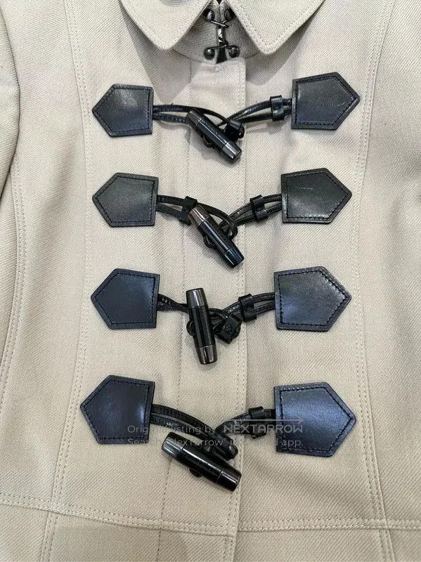 Burberry Burberry Khaki Wool Double-Breasted Long Coat. Size S / US 4 / IT 40 - 5 Thumbnail