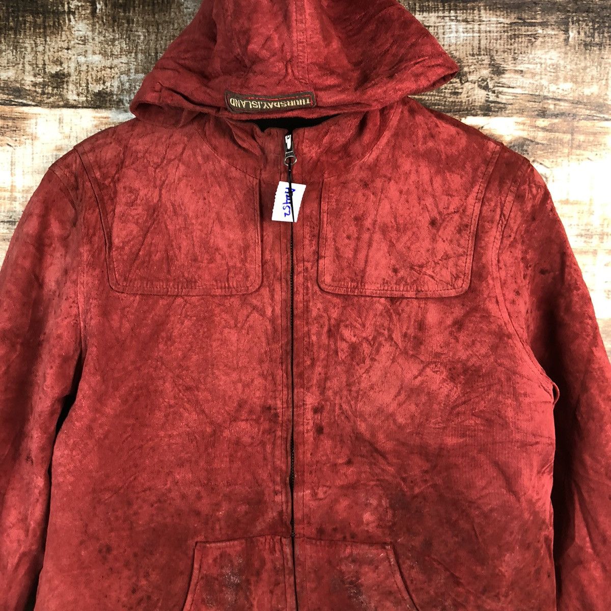 Japanese Brand Thursday Island Red Hoodie sweatshirt #A2452 Size US M / EU 48-50 / 2 - 5 Thumbnail