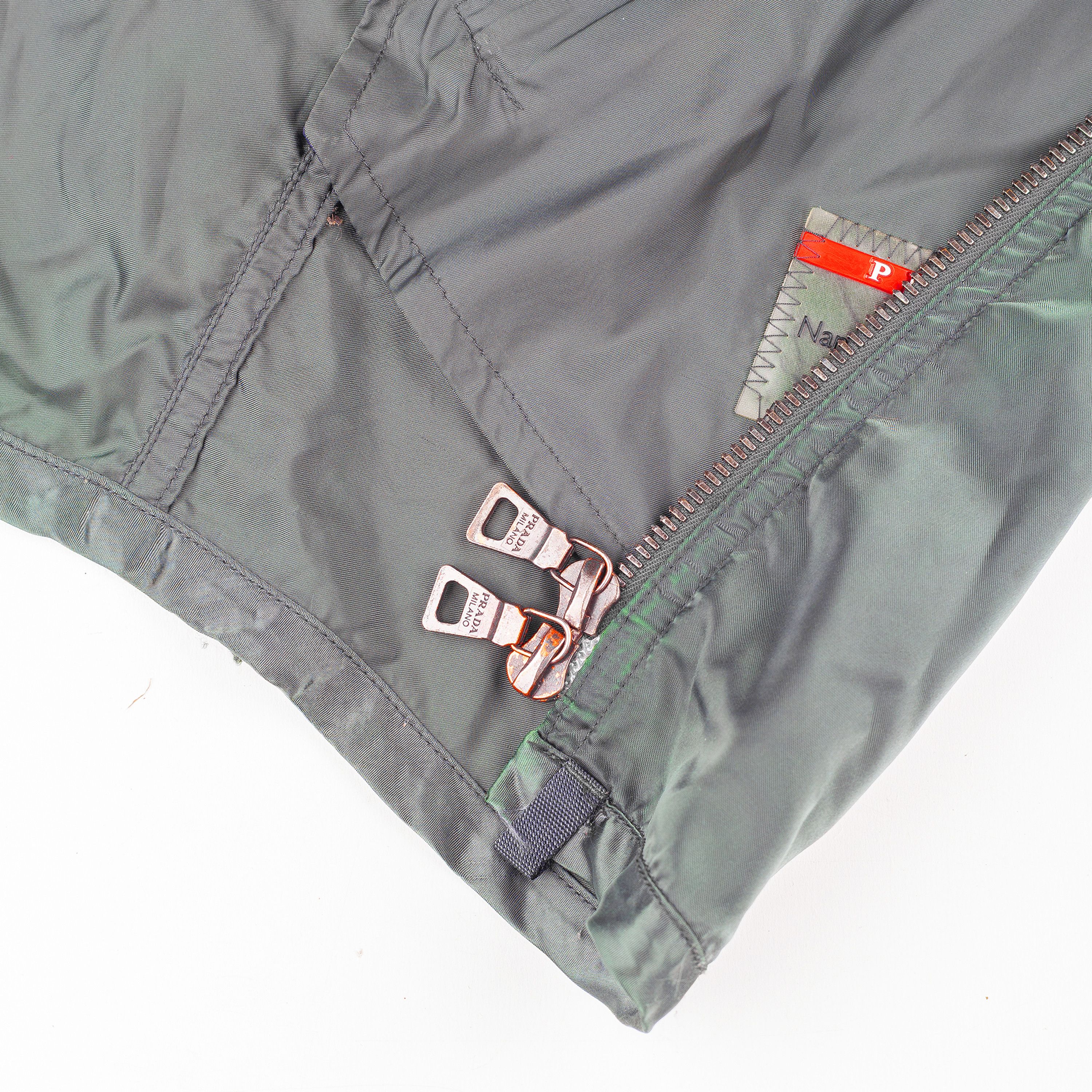 Prada Prada Sport Vintage Windbreaker Jacket with Lace-Up Sleeves Size M / US 6-8 / IT 42-44 - 13 Thumbnail