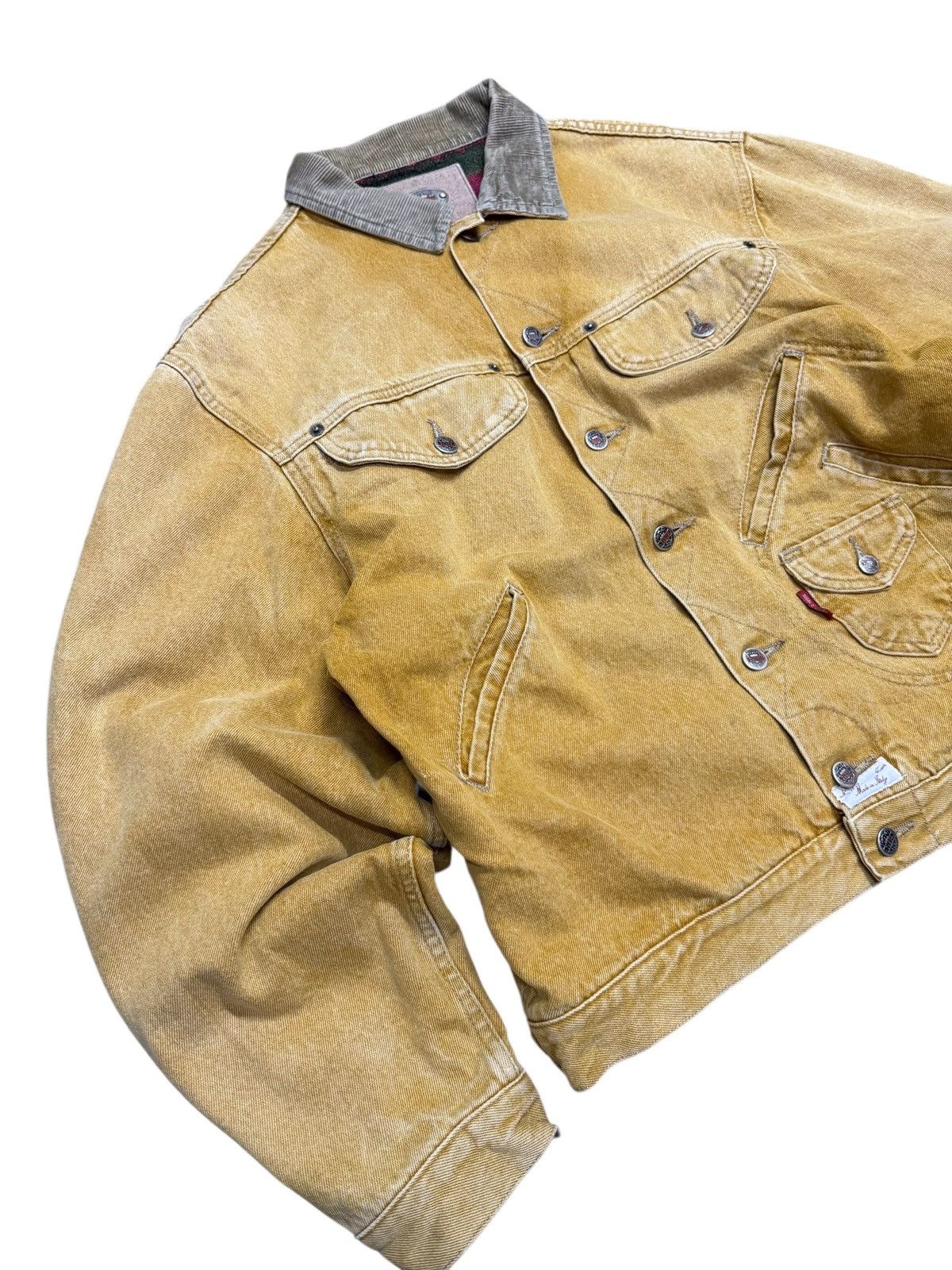 Nigel Cabourn Vintage 80s Nigel Cabourn Blanket Trucker Jacket Size US L / EU 52-54 / 3 - 3 Thumbnail