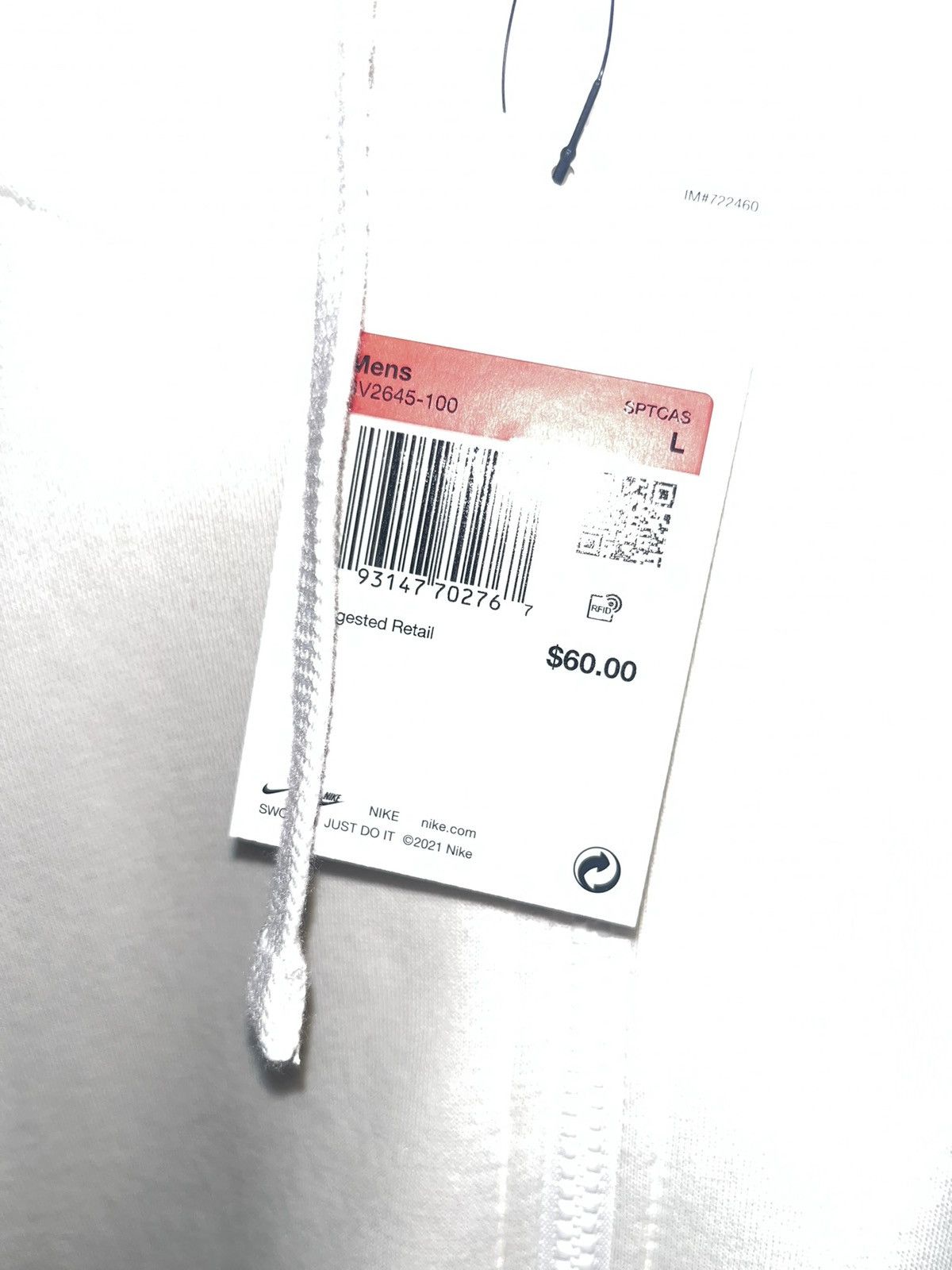 Nike Nike Sportswear Club Fleece Full-Zip Hoodie White Size US L / EU 52-54 / 3 - 3 Thumbnail
