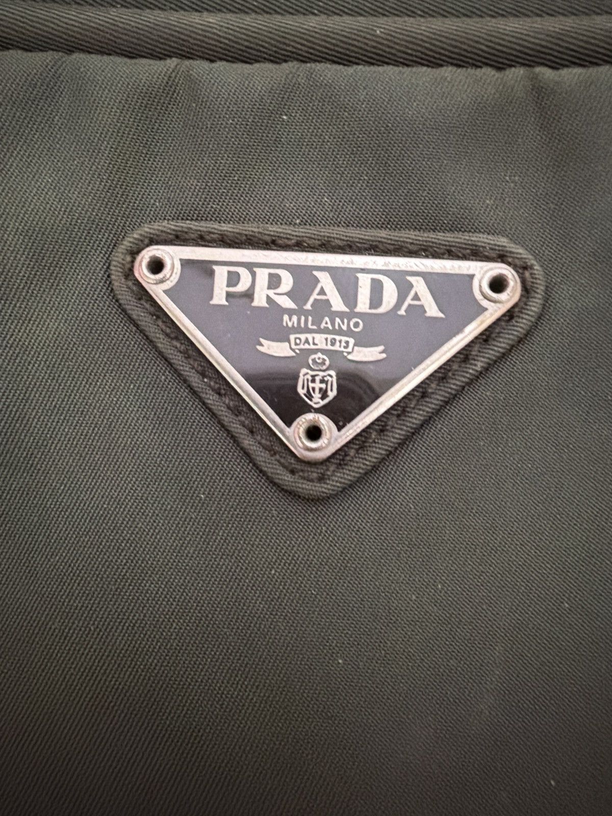 Prada Vintage Prada Tessuto Nylon Briefcase — Olive Green Size ONE SIZE - 14 Thumbnail