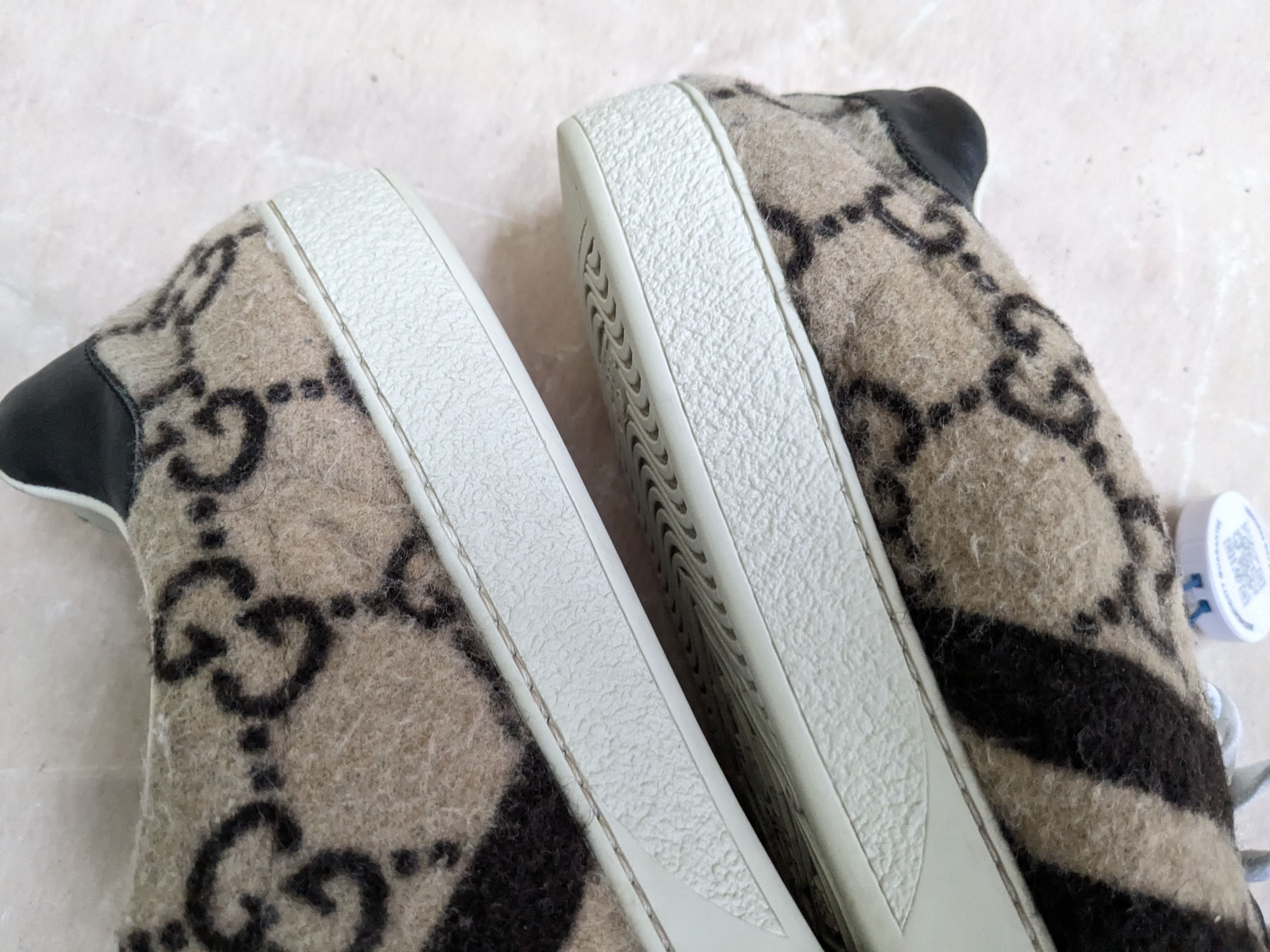 Gucci Gucci Ace Sneakers Monogram 11 Wool Logo GG Low Size US 11 / EU 44 - 9 Thumbnail
