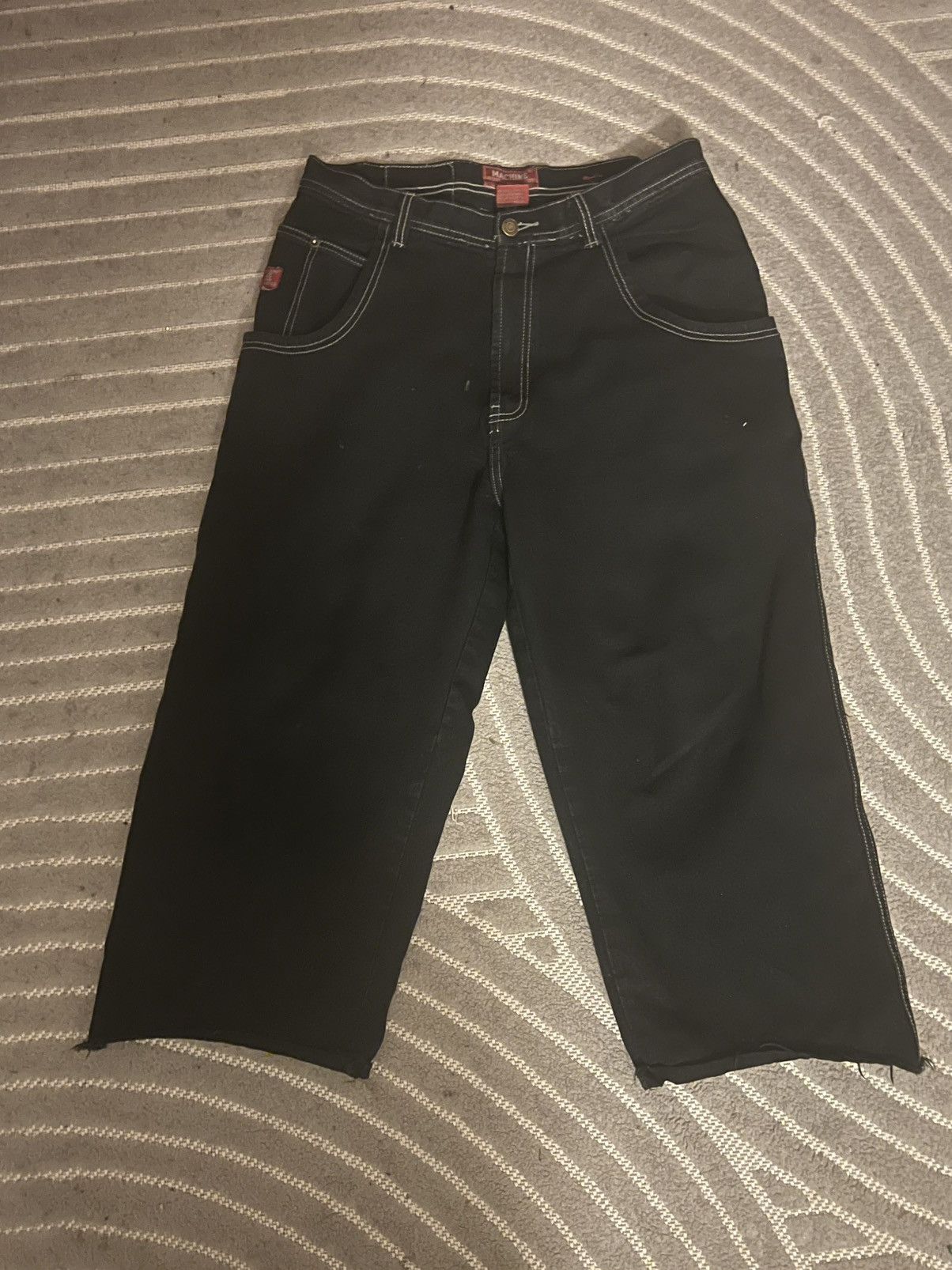 JNCO × Jean Machine MACHINE JEANS CO Black Denim, Back Pocket Graphic Size US 34 / EU 50 - 1 Thumbnail