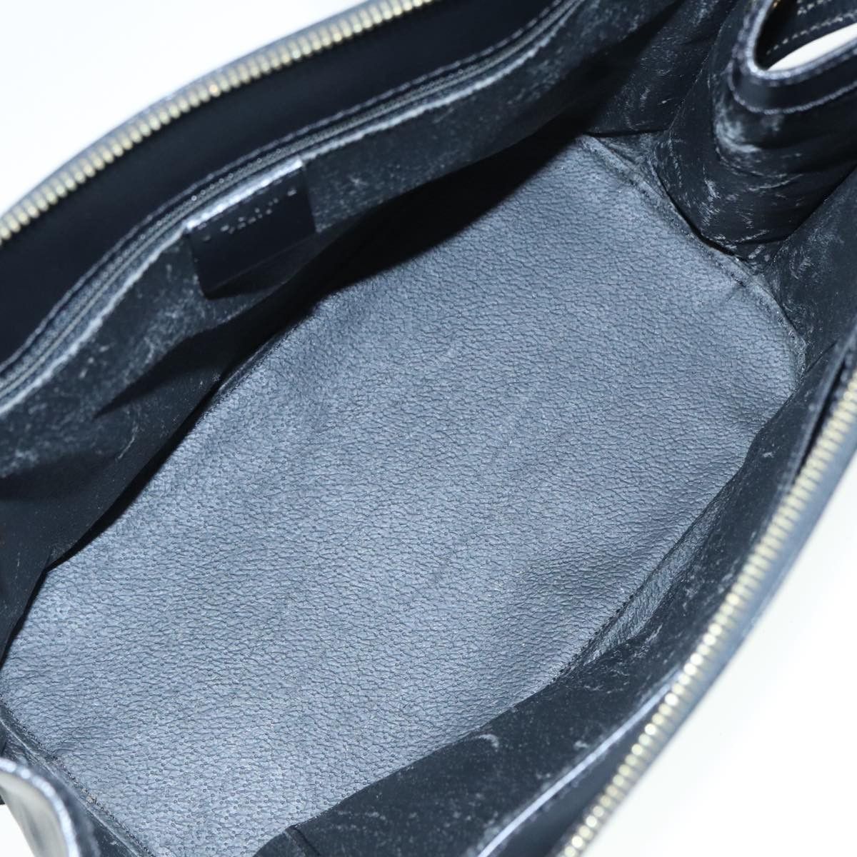 Celine CELINE Macadam Canvas Hand Bag Pvc Black Size ONE SIZE - 10 Thumbnail