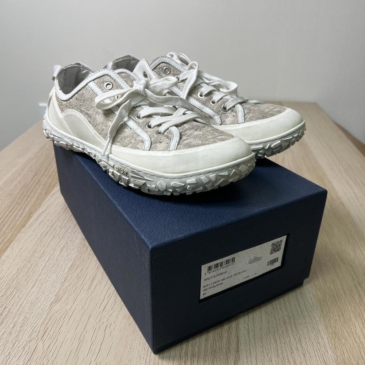 Christian Dior Monsieur Christian Dior Men's White and Cream Trainer Size US 10.5 / EU 43-44 - 7 Thumbnail