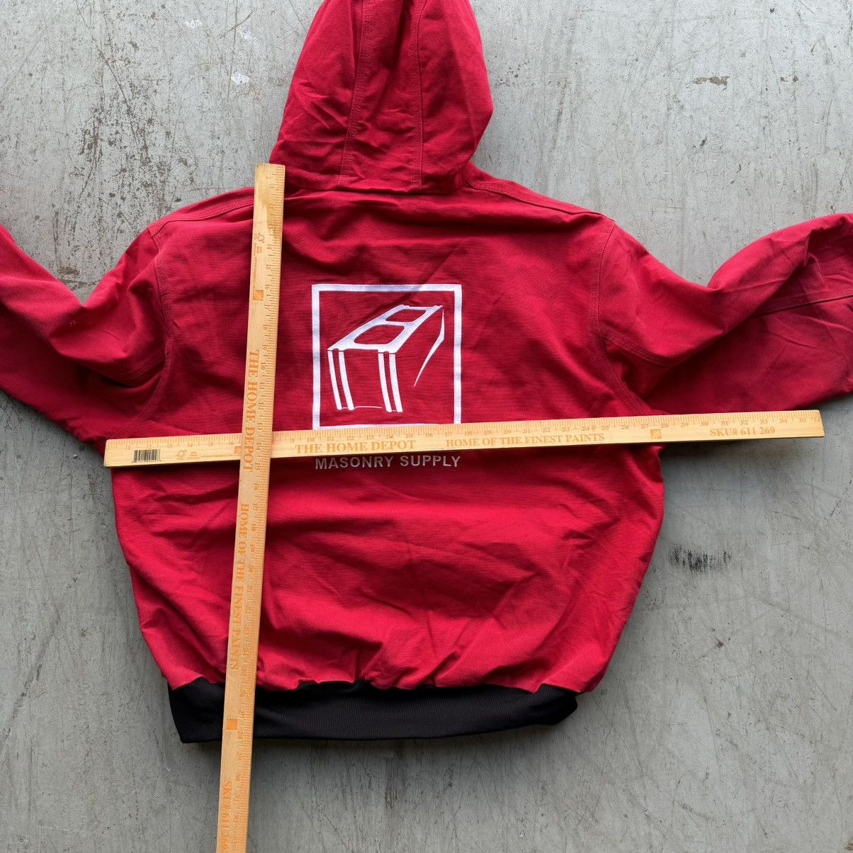 Carhartt × Vintage Vintage Carhartt Faded Hooded Crimson Red Jacket Sz XXL Size US XXL / EU 58 / 5 - 5 Thumbnail