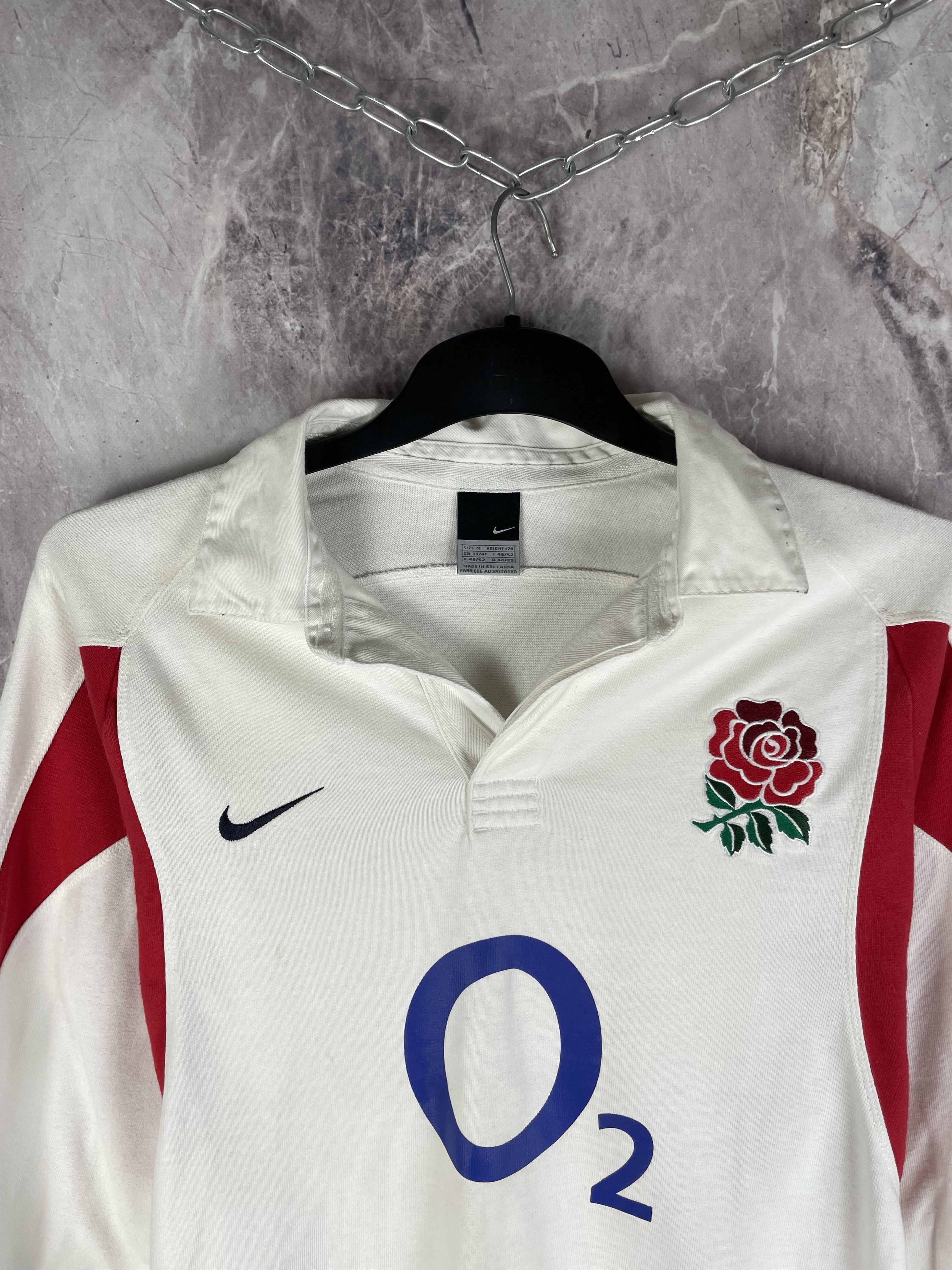 Nike Nike Rugby England Vintage Long Sleeve Polo Shirt Size US M / EU 48-50 / 2 - 3 Thumbnail
