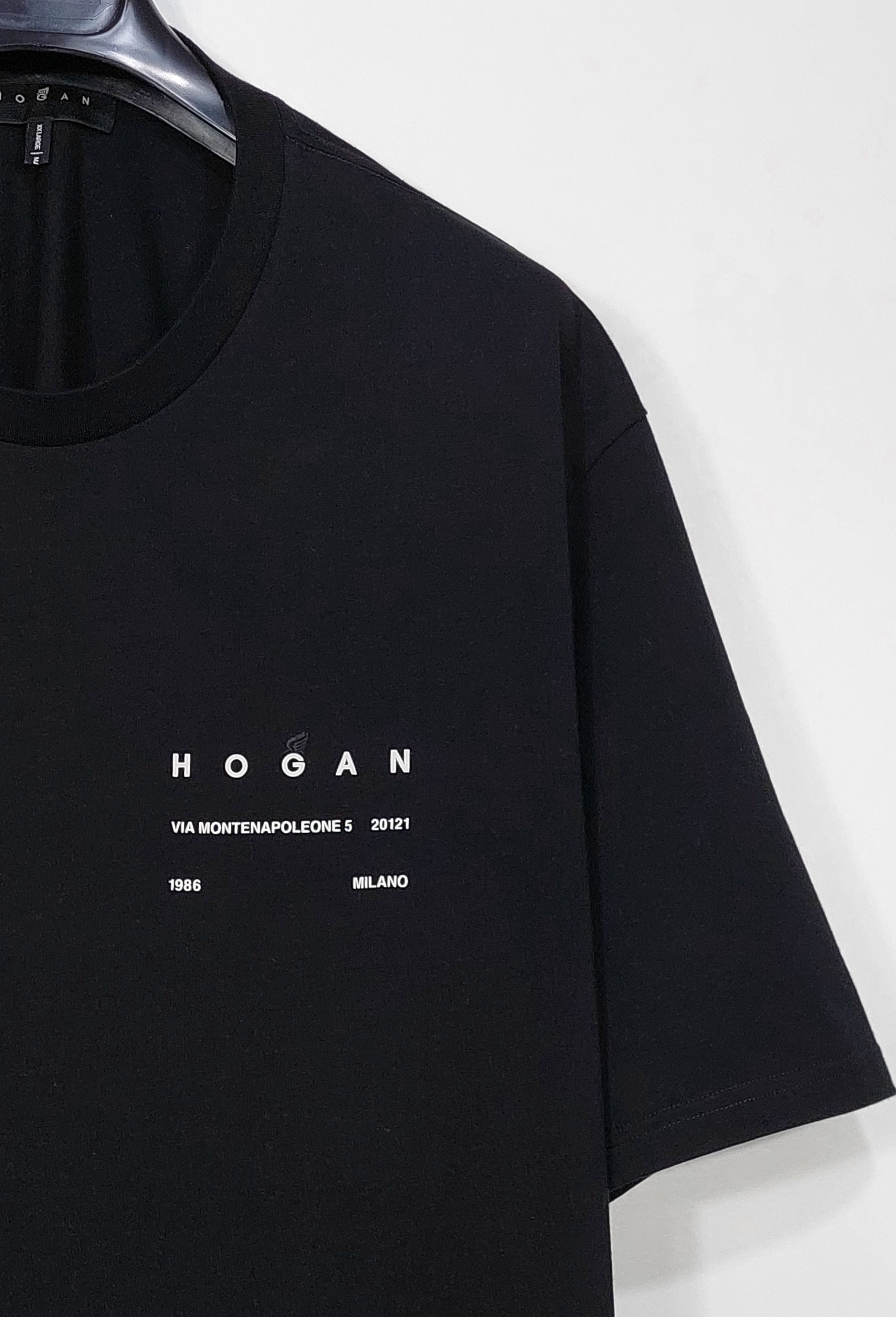 Hogan logo print cotton tshirt - black XXL Size US XXL / EU 58 / 5 - 5 Thumbnail