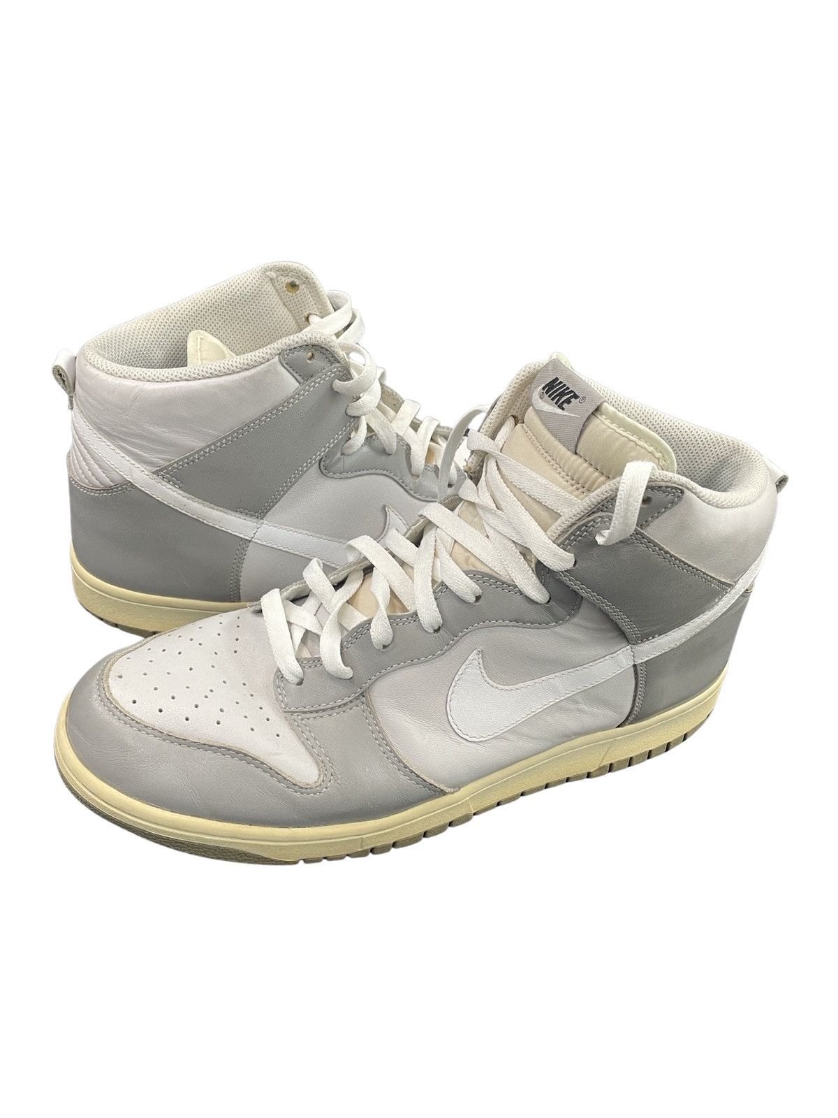 Nike 2005 Nike Dunk Hi Neutral Grey Light White Charcoal Grey Size US 12 / EU 45 - 2 Thumbnail
