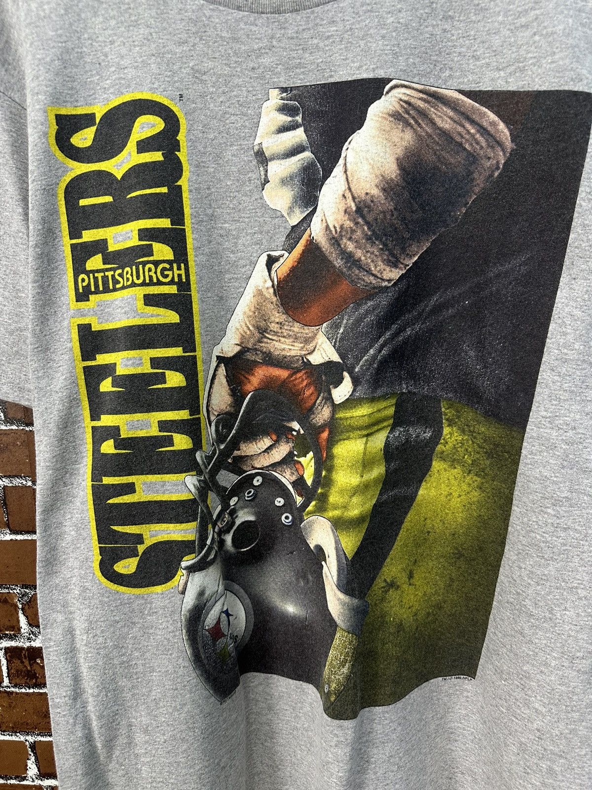 NFL Vintage NFL Steelers Pittsburgh 1996 Tshirt A930 Size US L / EU 52-54 / 3 - 3 Thumbnail