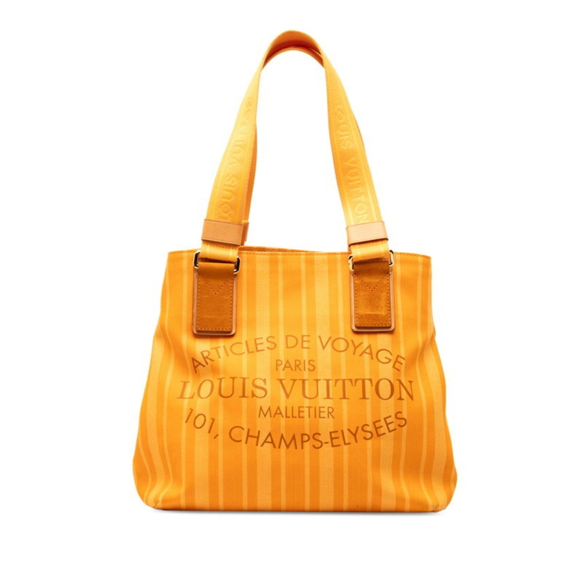 Louis Vuitton Louis Vuitton Plan Soleil Cabas PM Tote Bag Shoulder M94145 Jaune Passion Yellow Canvas Suede Women's LOUIS VUITTON Size ONE SIZE - 1 Thumbnail