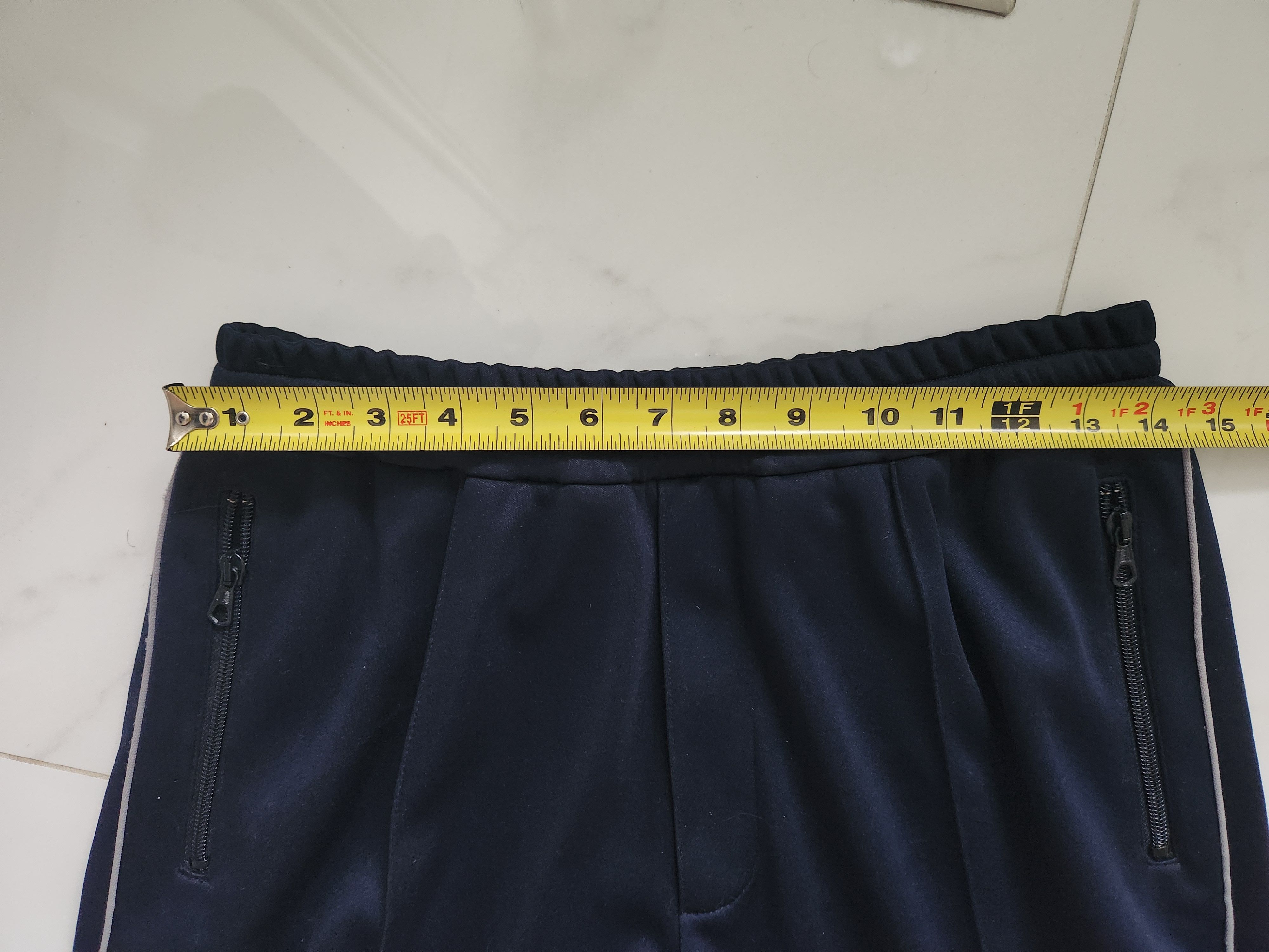 Tres Bien Tres Bien Straight Leg Navy Track Pants Size US 31 - 3 Thumbnail
