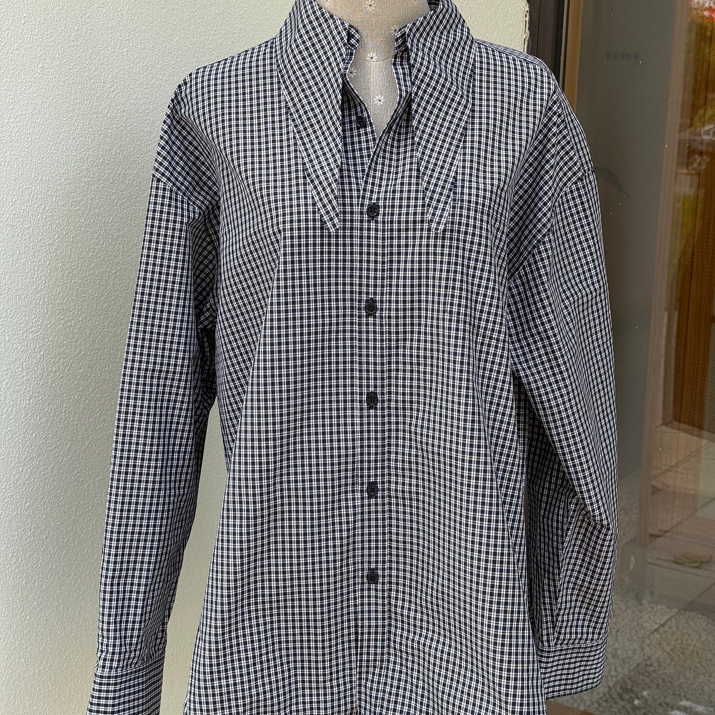 Balenciaga Balenciaga Check Button Up Shirt Size S Size US S / EU 44-46 / 1 - 1 Thumbnail