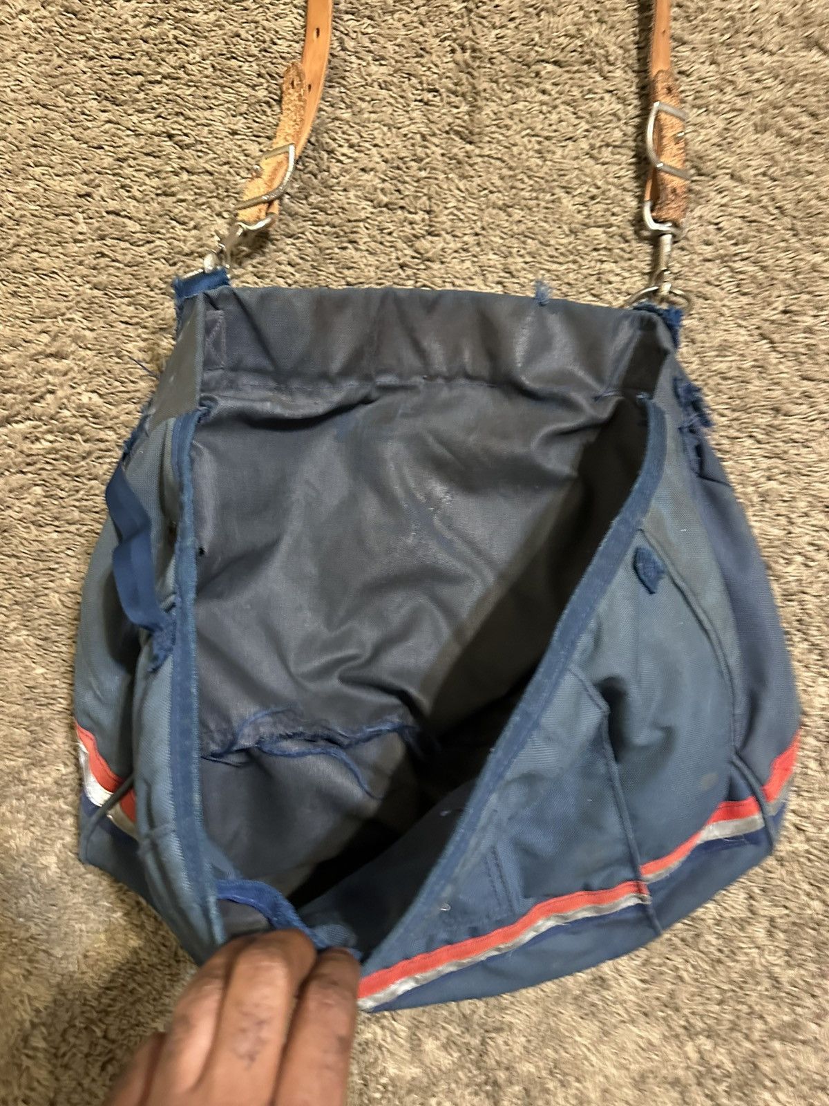 Anti Social Social Club × Vintage Vintage USPS Mailman “triple blue” bag 00s Size ONE SIZE - 4 Thumbnail