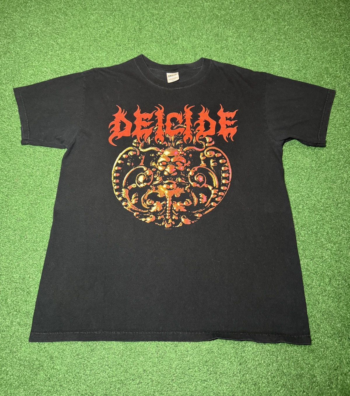 Band Tees Deicide Vintage Y2K Metal Crazy Backhit Rare Band T Shirt Size US L / EU 52-54 / 3 - 1 Thumbnail