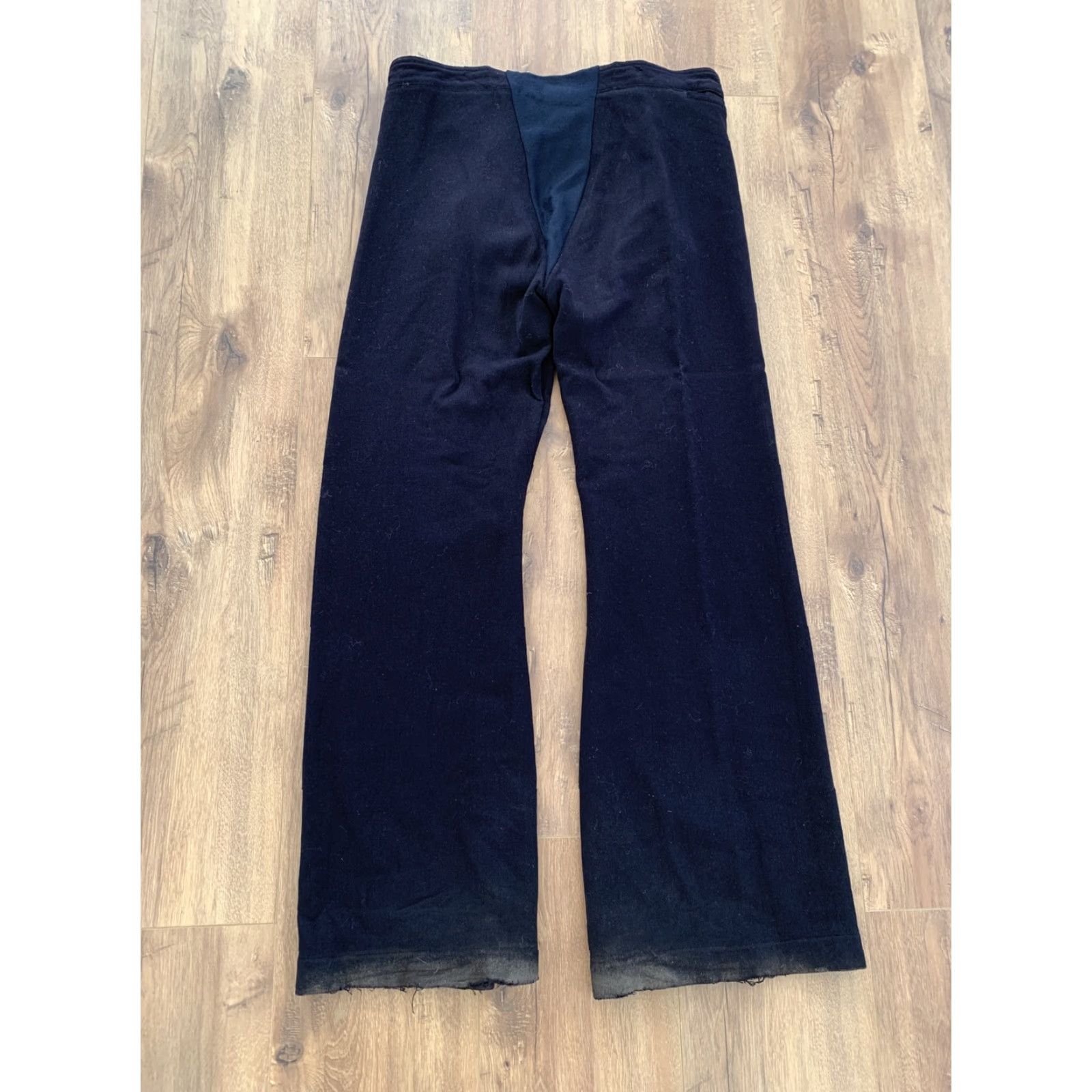 Vintage VINTAGE The Seafarer MENS Wool BLUE Sailer Front Button Disco PANTS Size 34x32 Size US 34 / EU 50 - 5 Thumbnail