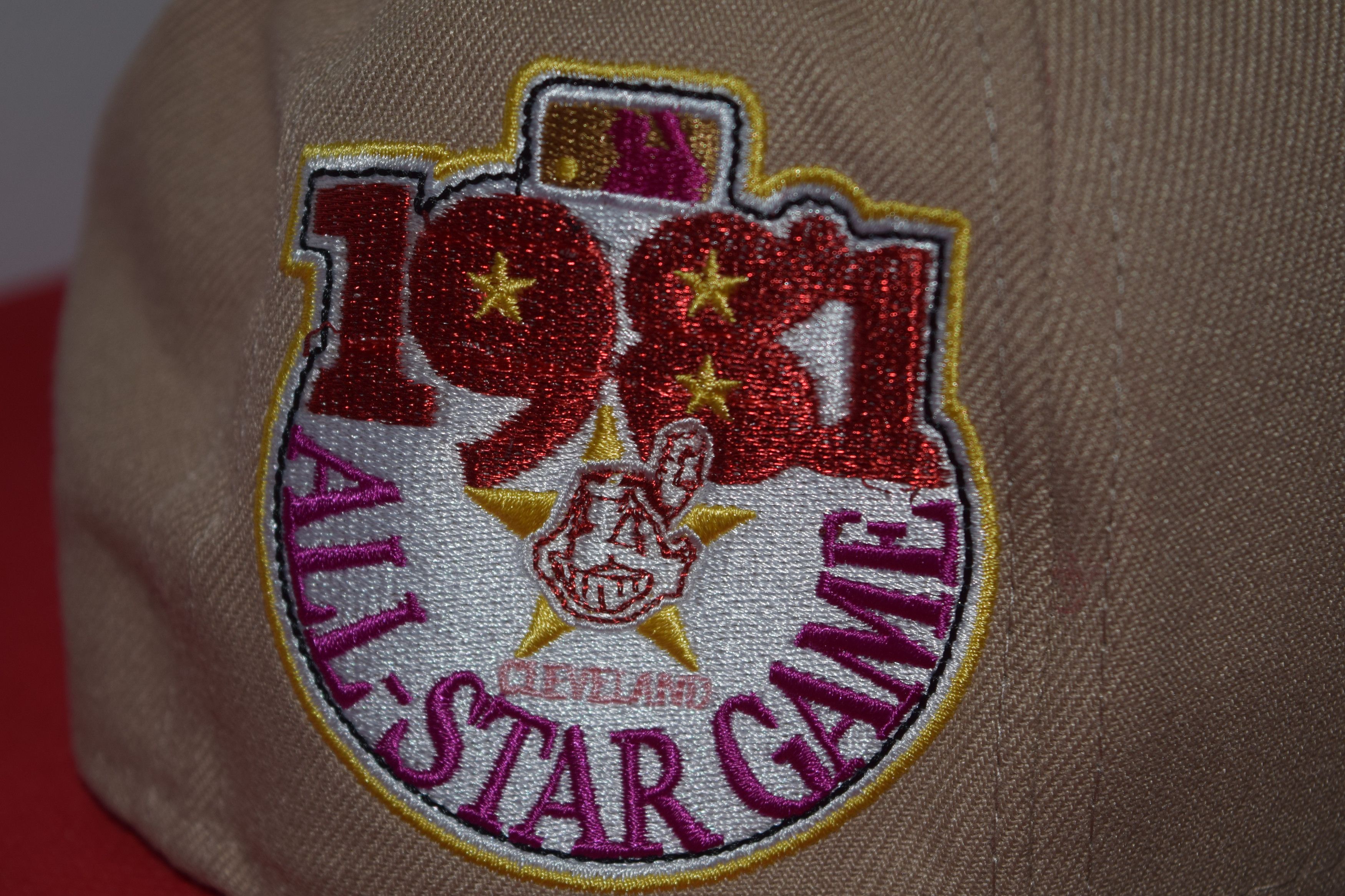 New Era New Era Cleveland Indians Chief Wahoo the All Star Patch Hat Size ONE SIZE - 7 Thumbnail