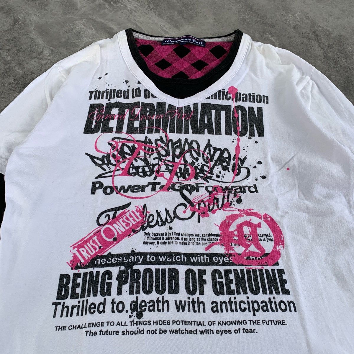 20471120 Beaumont Carr Poem Double Layerd Ifsix LGB Style Tshirt Size US L / EU 52-54 / 3 - 3 Thumbnail