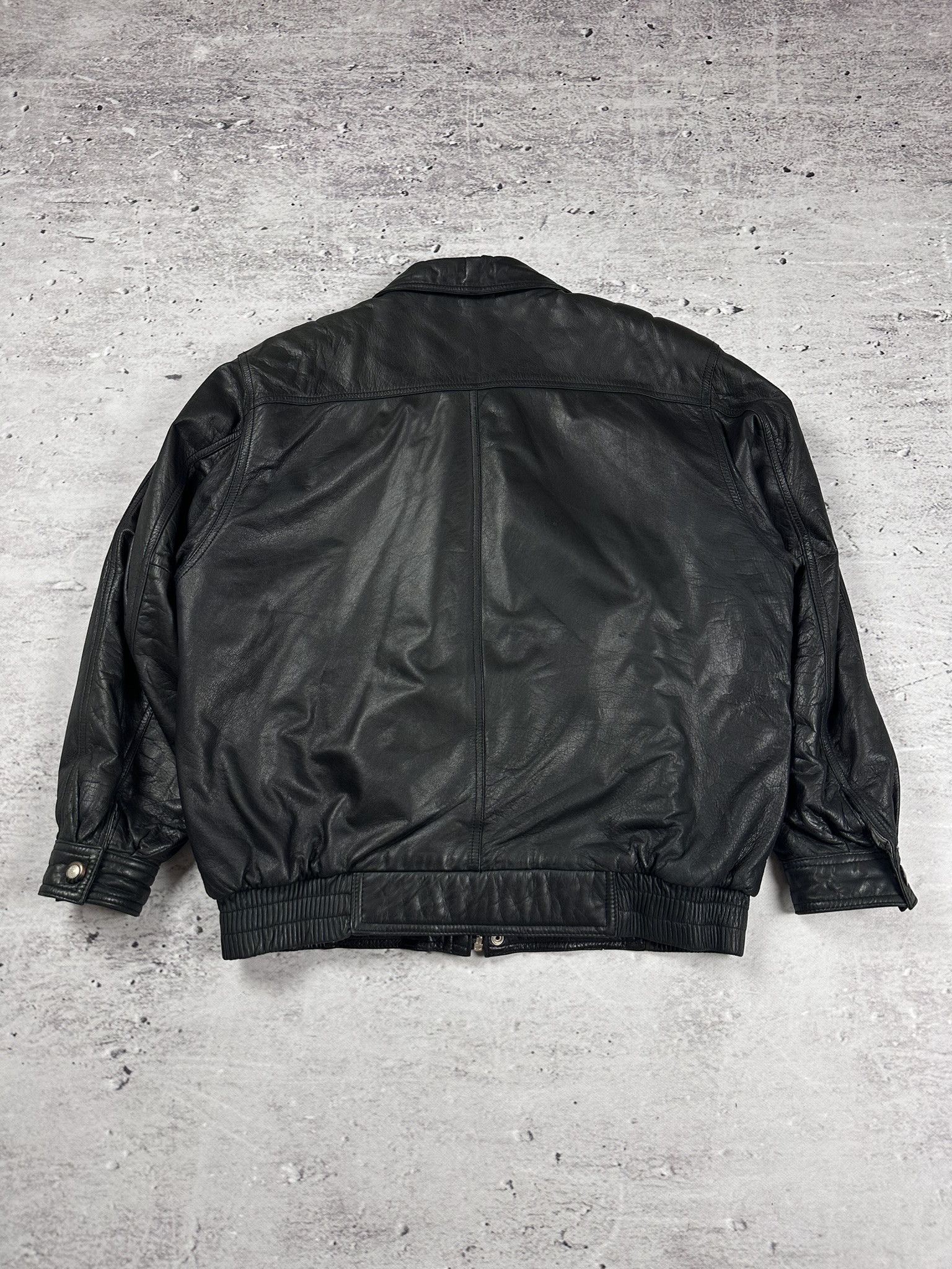 Vintage Vintage avant garde opium leather pilot jacket Size US L / EU 52-54 / 3 - 7 Thumbnail