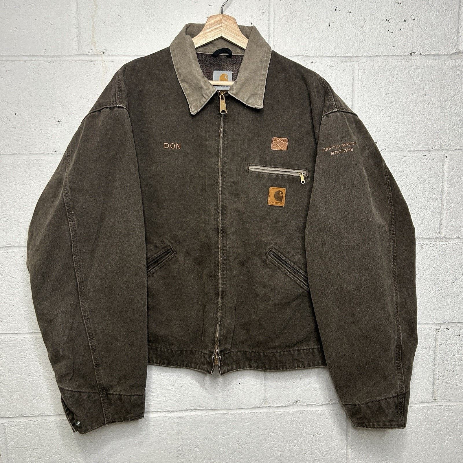 Carhartt Vintage Carhartt Blanketed Detroit Jacket “Timber” J97 TMB Size US XXL / EU 58 / 5 - 1 Thumbnail