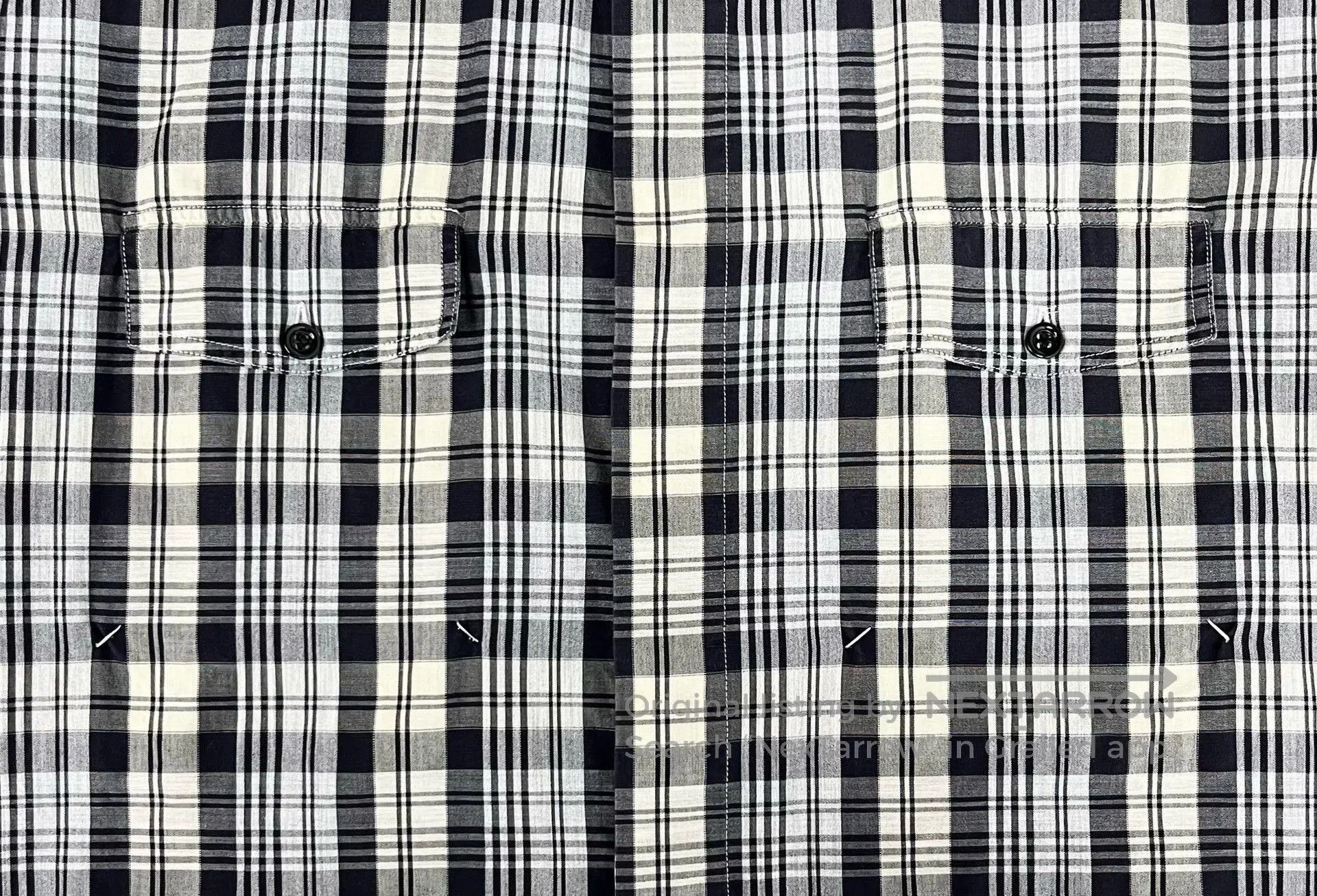 Dior dior gray white plaid short sleeve shirt. Size US L / EU 52-54 / 3 - 5 Thumbnail