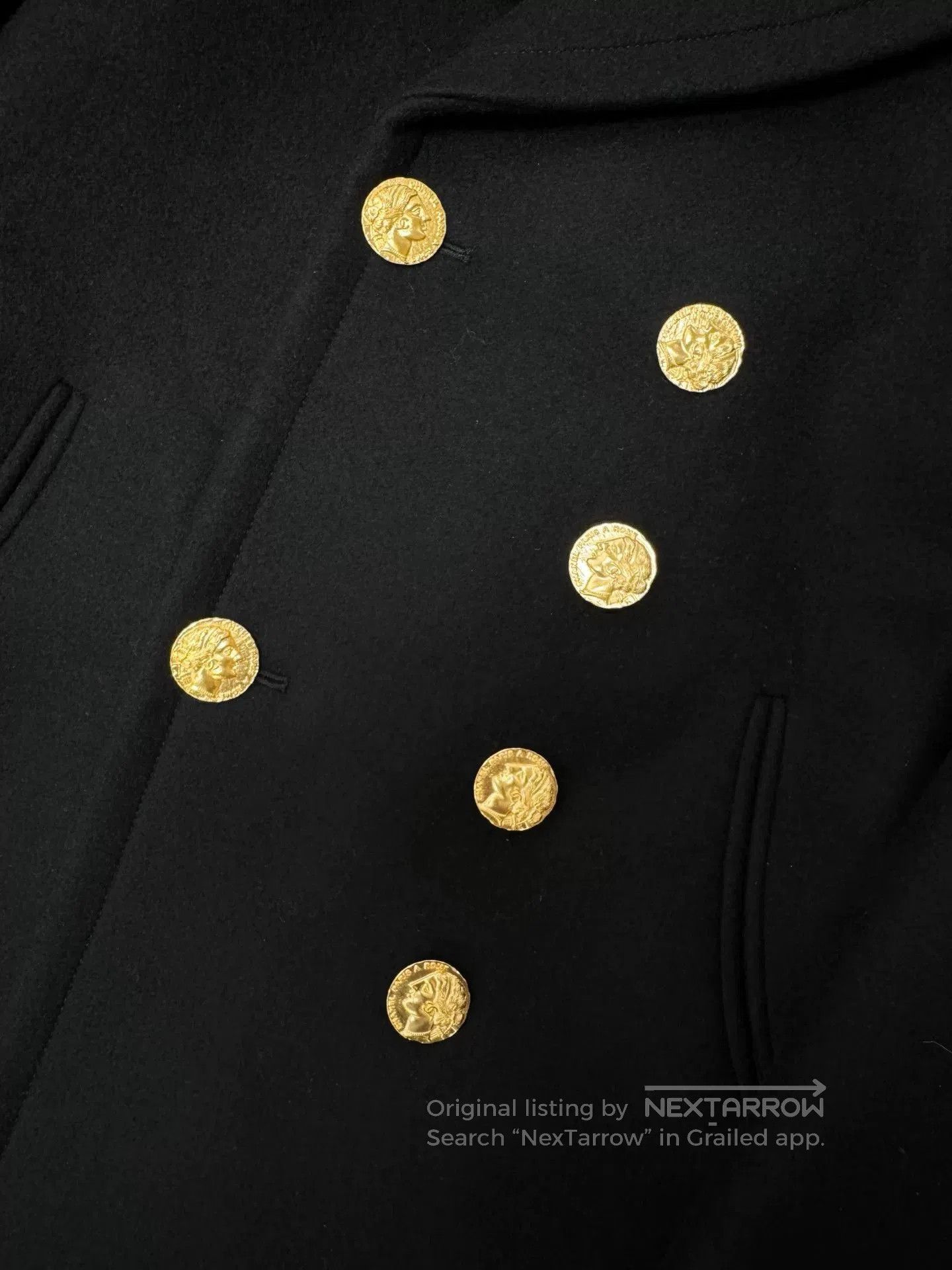 Chanel Chanel VTG Roman Gold Button Coat. Size US XXS / EU 40 - 3 Thumbnail