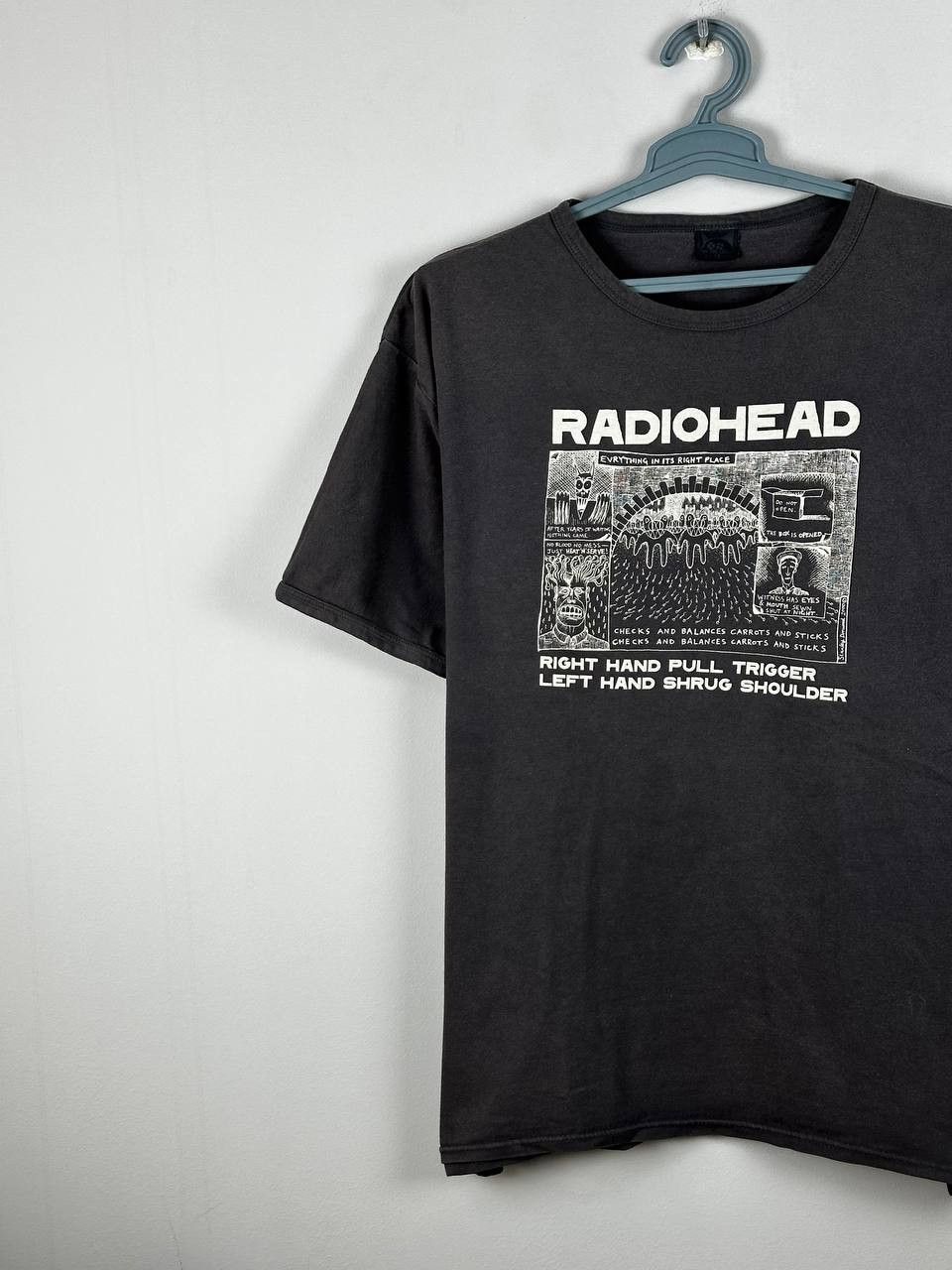 Band Tees RADIOHEAD W.A.S.T.E Punk Band Vintage T-Shirt Size US L / EU 52-54 / 3 - 2 Thumbnail