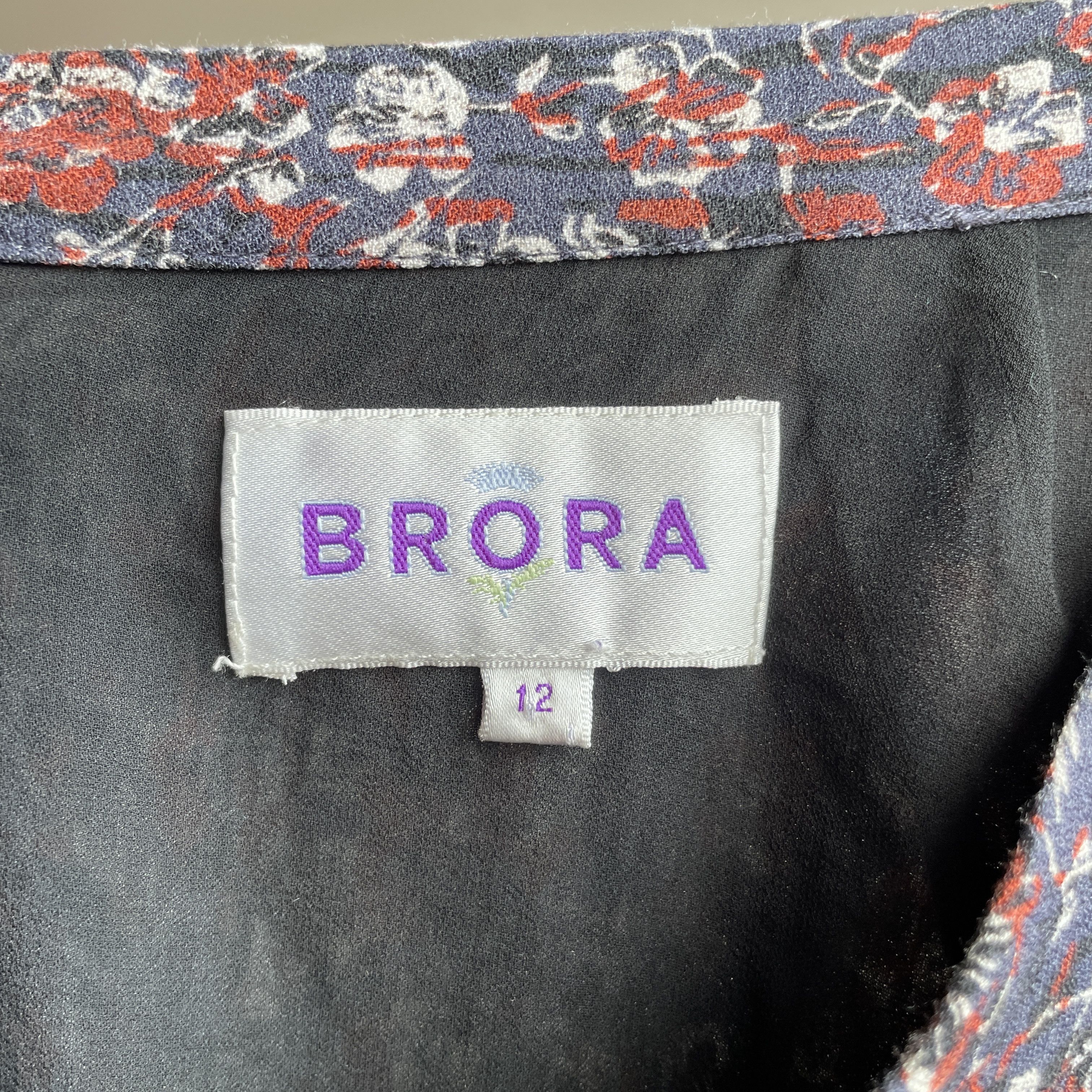 Other Brora Floral Viscose Flared Midi Skirt Size UK 12 Size 30" / US 8 / IT 44 - 5 Thumbnail