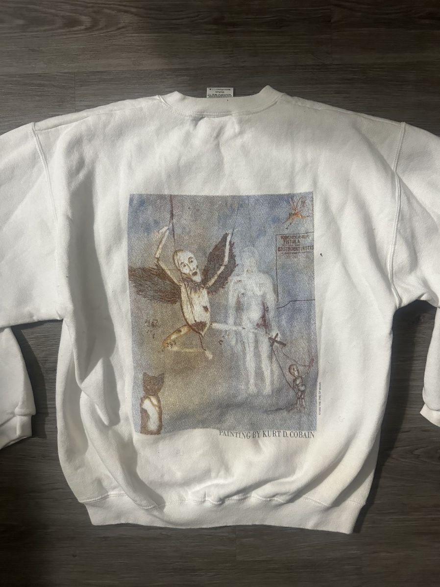 Band Tees Vintage Nirvana 1994-1995 Kurt Cobain Memorial Sweater Size US M / EU 48-50 / 2 - 6 Thumbnail