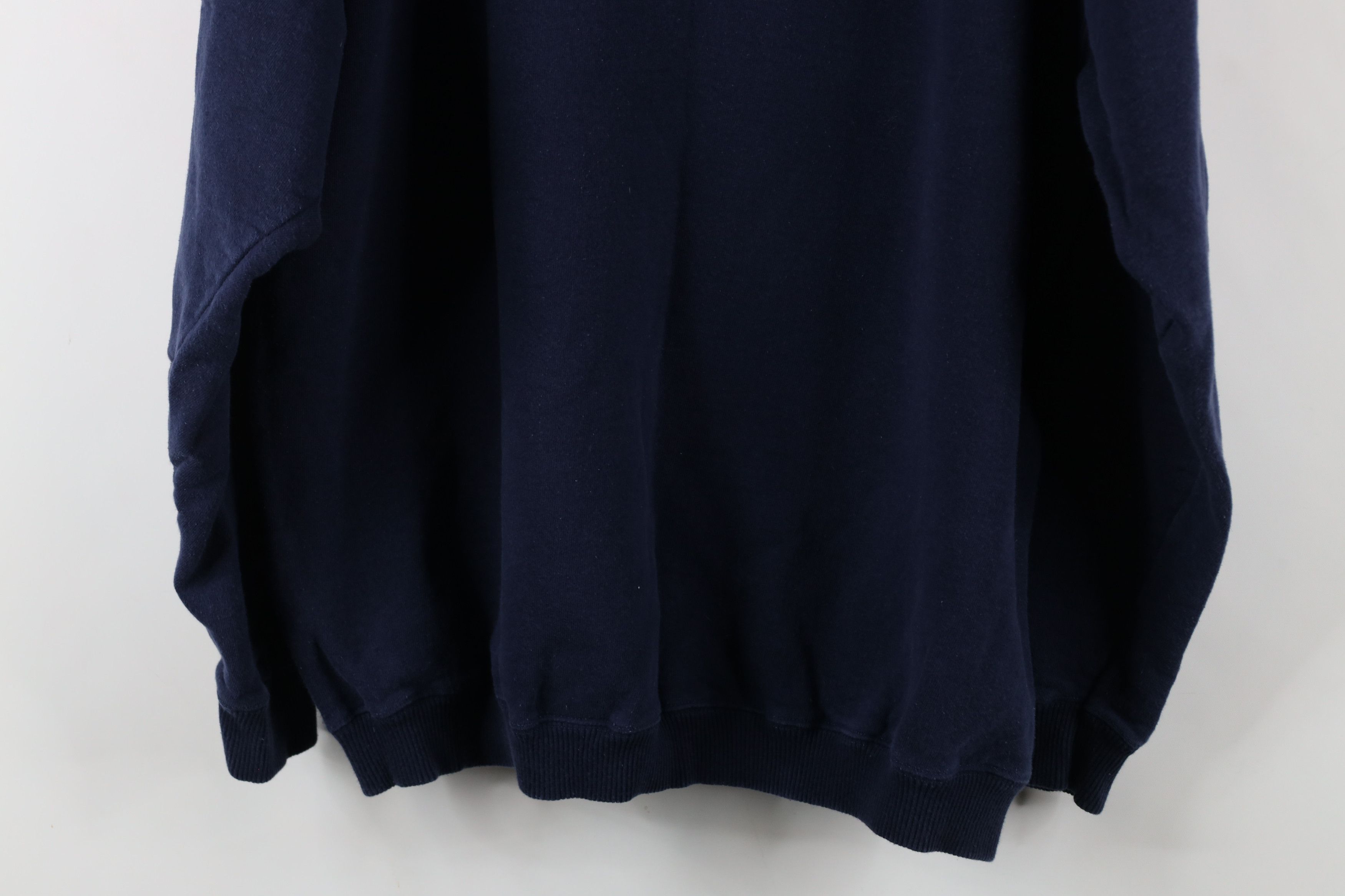 Vintage Vintage 90s Who Can Do More Teach Teacher Sweatshirt Blue Size US XXL / EU 58 / 5 - 13 Thumbnail