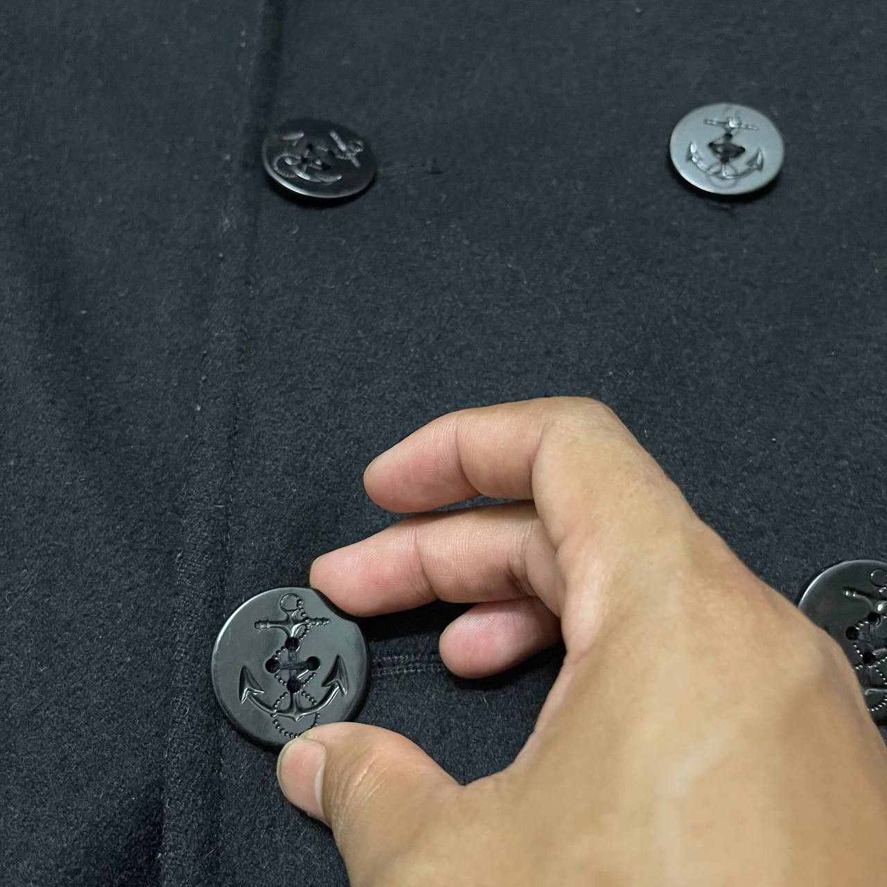 Alpha Industries Vintage Alpha Industries Wool Coat Double Breasted Size US M / EU 48-50 / 2 - 5 Thumbnail