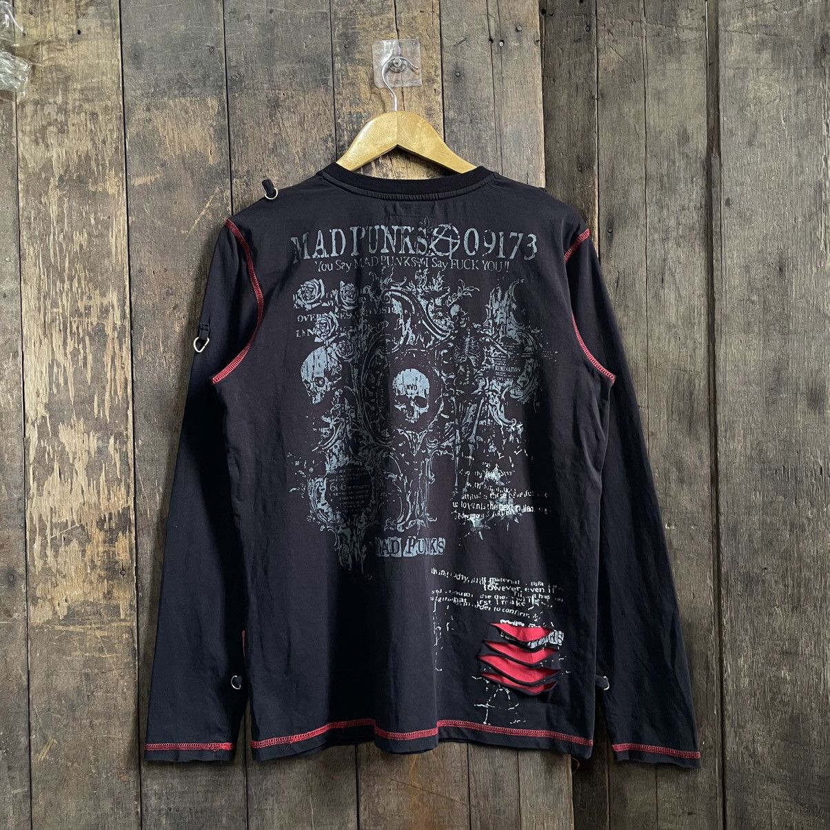 Seditionaries Vintage Mad Punks Gothic Bondage Shirt Size US L / EU 52-54 / 3 - 2 Thumbnail