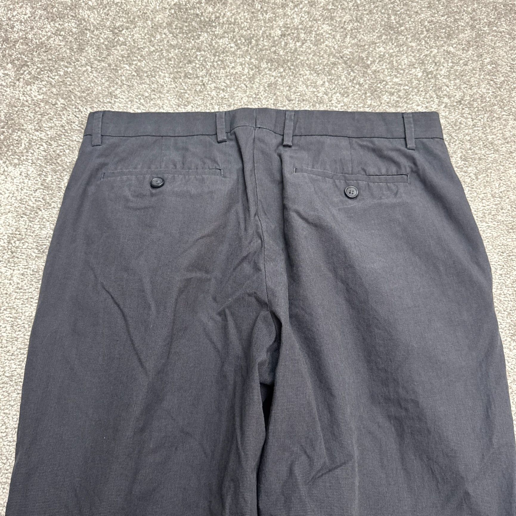 Banana Republic Banana Republic Dress Pants Mens 32x30 Navy Blue Cotton Size US 32 / EU 48 - 5 Thumbnail