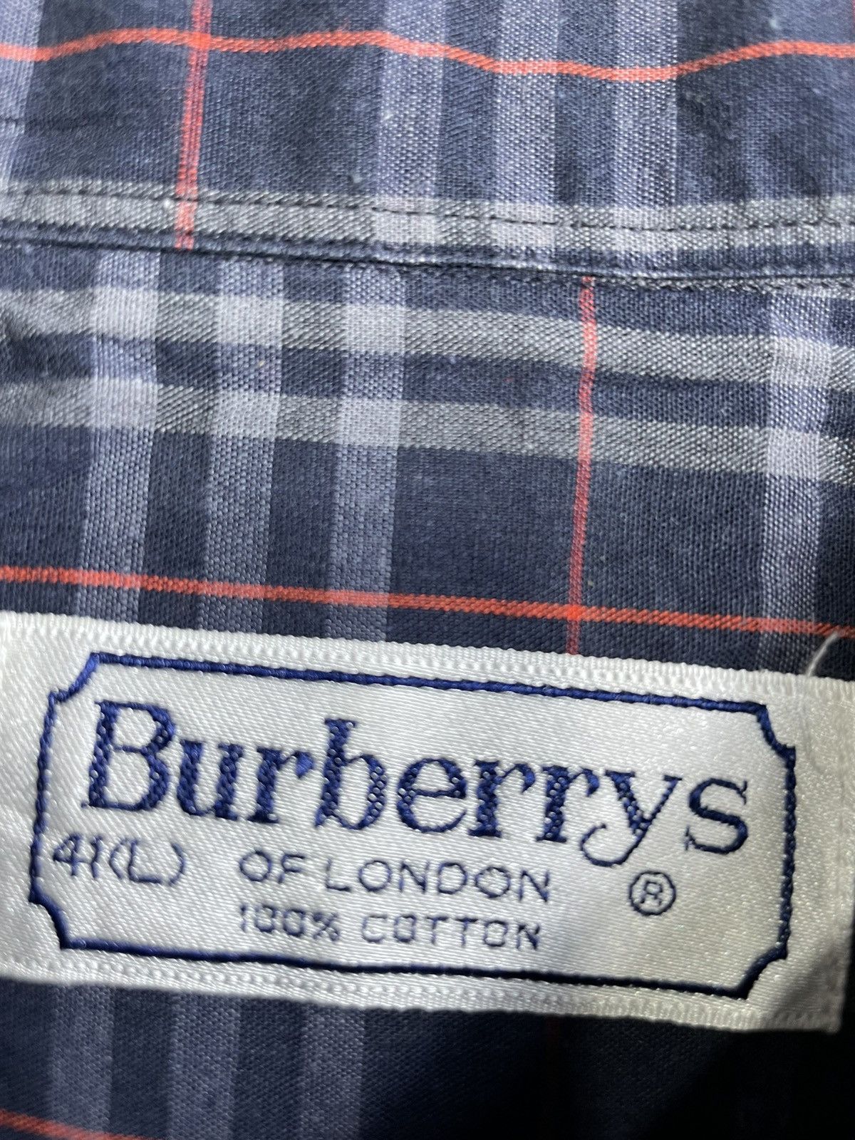 Burberry × Designer × Vintage Vintage Burberrys navy nova chek size L Size US L / EU 52-54 / 3 - 5 Thumbnail