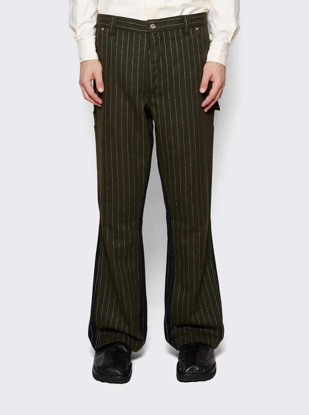 Gallery Dept. o1mle0825 Business Carpenter Flare Pants in Olive Size US 38 / EU 54 - 2 Thumbnail
