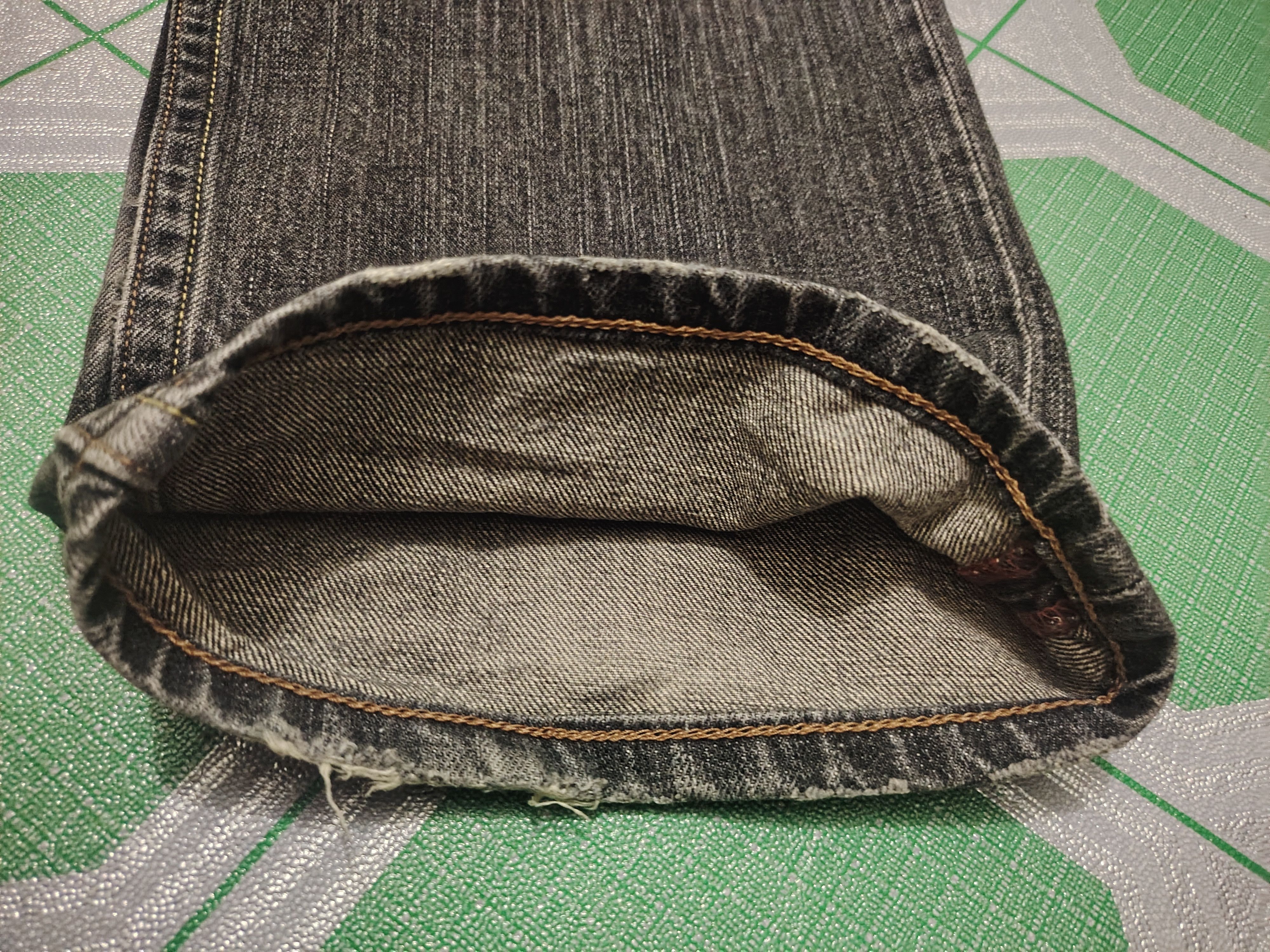 Levi's Distressed Rare!!! Levis 502 Back Pocket Bead Pattern Size US 34 / EU 50 - 16 Thumbnail