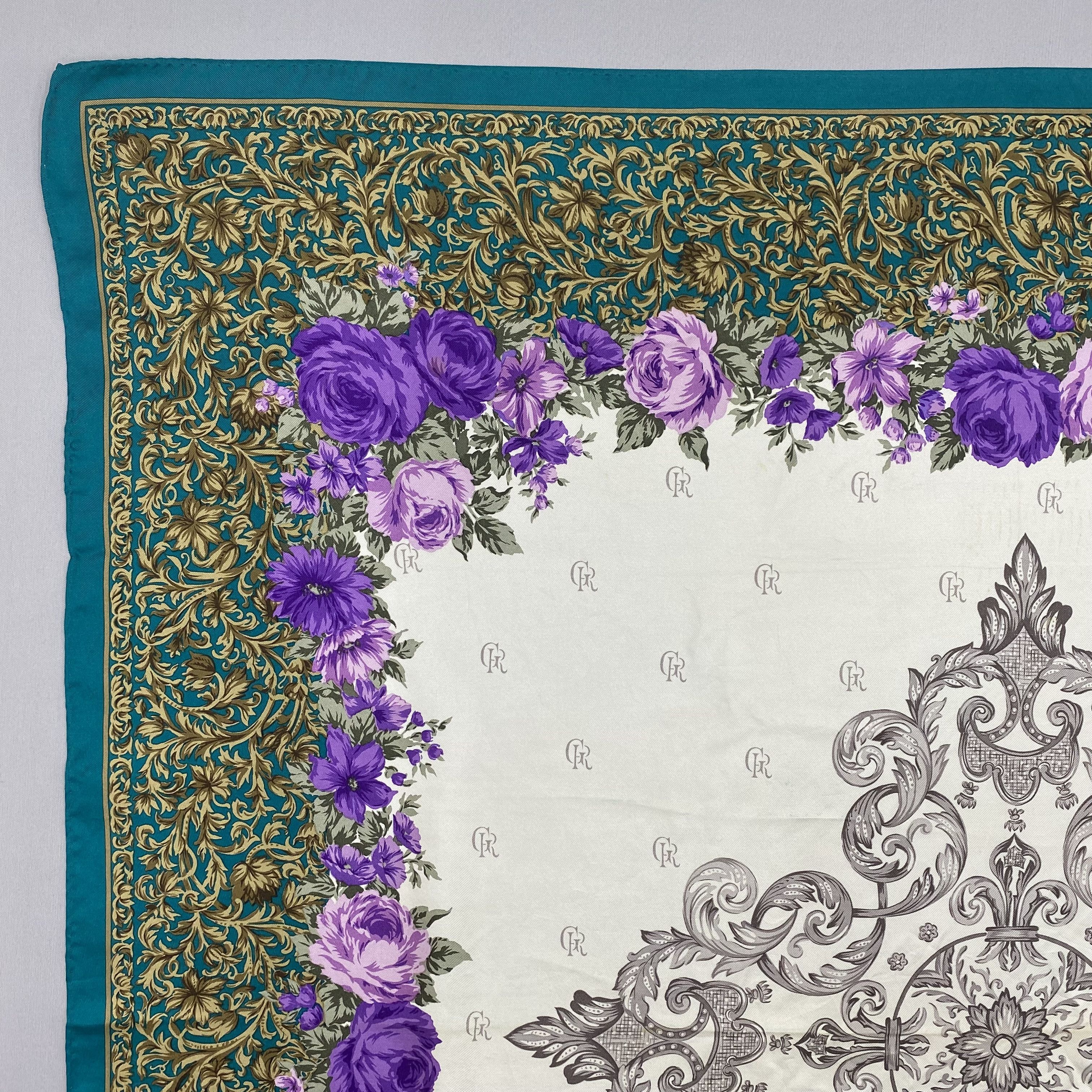 Japanese Brand Vintage Georges Rech SILK Scarf Twill Wraps Scarves Size ONE SIZE - 7 Thumbnail