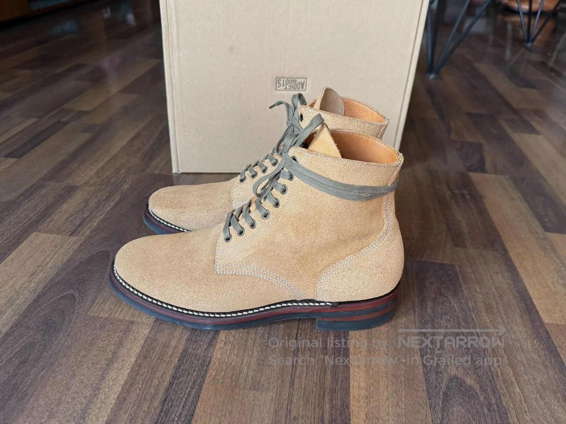 ADDICT ADDICT BOOTS AB-06SS Suede Leather Boots. Size US 9 / EU 42 - 4 Thumbnail